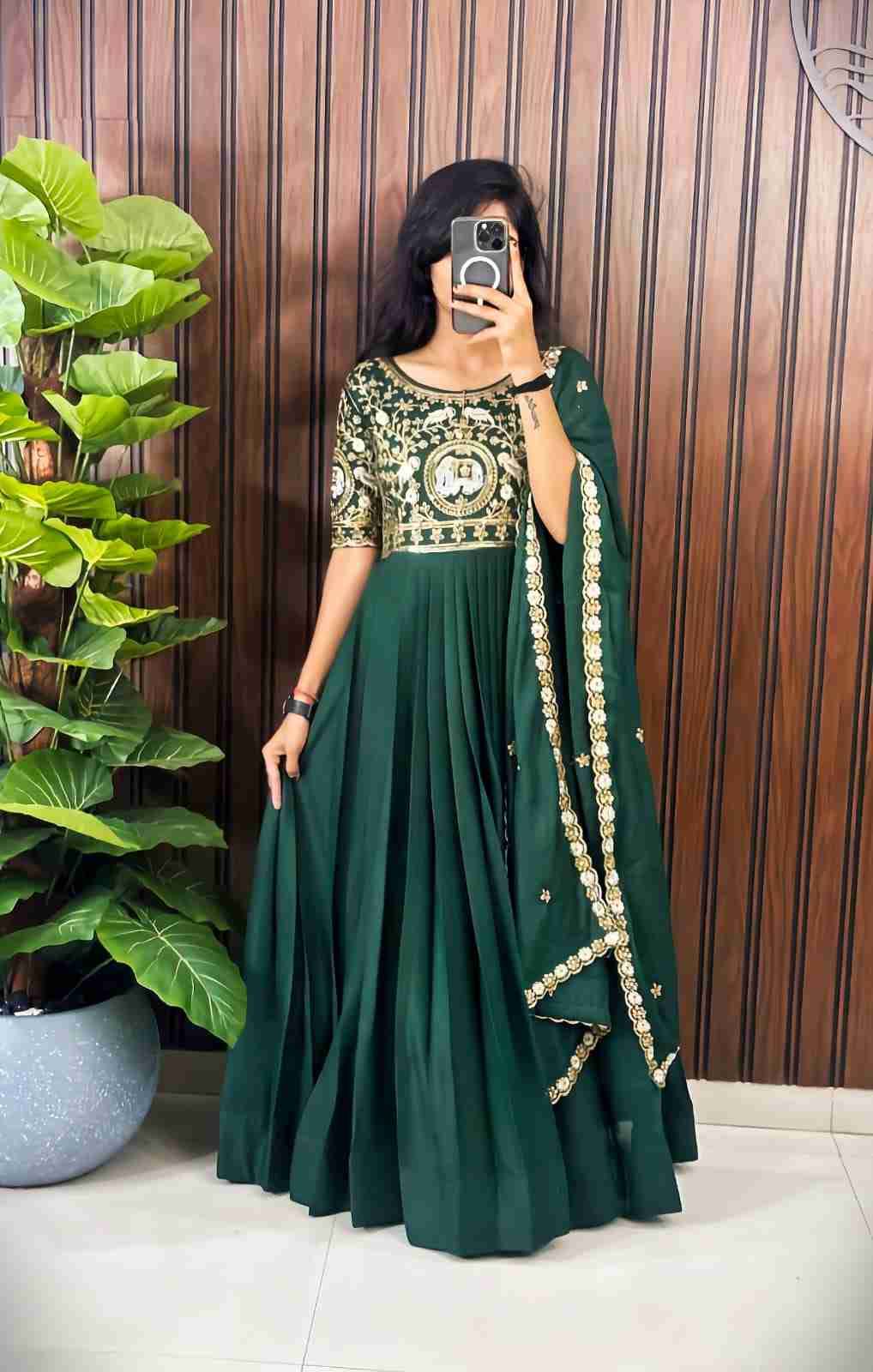 Pv-Gown Vol-5 By Fashid Wholesale 01 To 04 Series Designer Beautiful Collection Occasional Wear & Party Wear Pure Georgette Silk Gowns At Wholesale Price