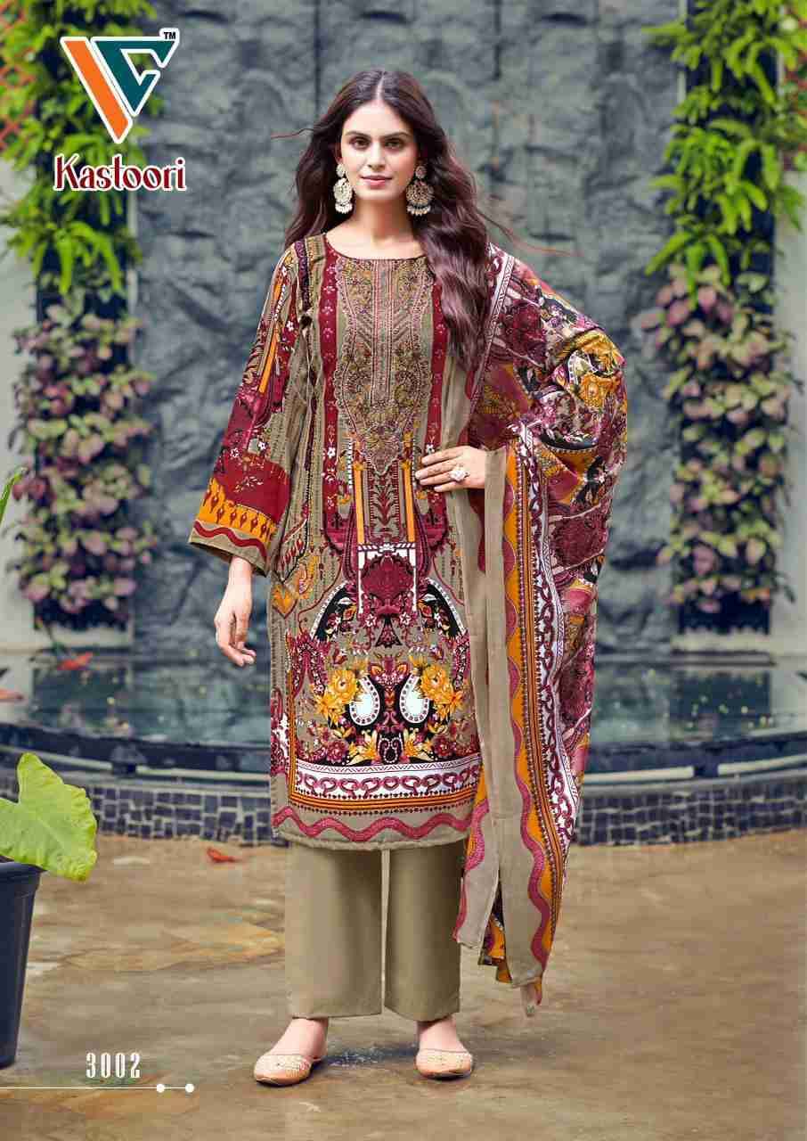 Kastoori Vol-3 By Vandana Creation 3001 To 3008 Series Beautiful Festive Suits Stylish Fancy Colorful Casual Wear & Ethnic Wear Cotton Print Dresses At Wholesale Price