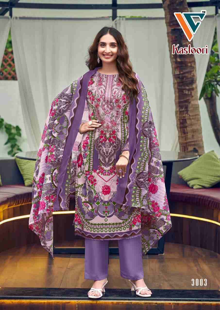 Kastoori Vol-3 By Vandana Creation 3001 To 3008 Series Beautiful Festive Suits Stylish Fancy Colorful Casual Wear & Ethnic Wear Cotton Print Dresses At Wholesale Price