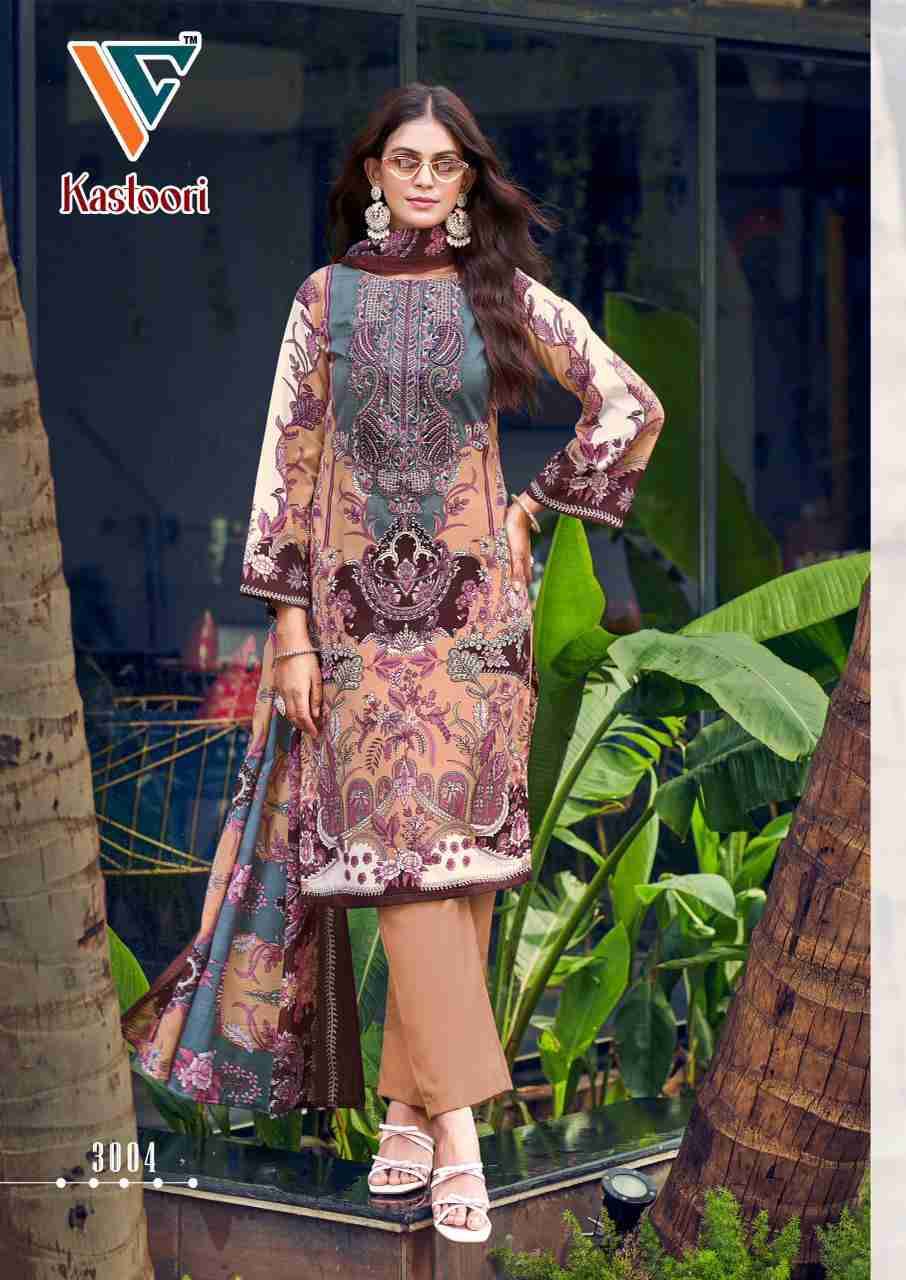Kastoori Vol-3 By Vandana Creation 3001 To 3008 Series Beautiful Festive Suits Stylish Fancy Colorful Casual Wear & Ethnic Wear Cotton Print Dresses At Wholesale Price