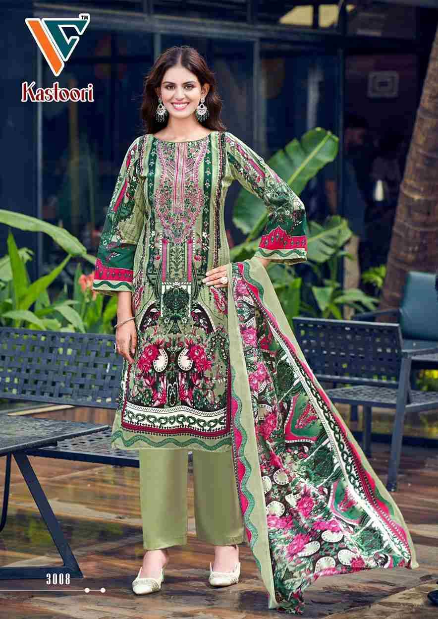Kastoori Vol-3 By Vandana Creation 3001 To 3008 Series Beautiful Festive Suits Stylish Fancy Colorful Casual Wear & Ethnic Wear Cotton Print Dresses At Wholesale Price