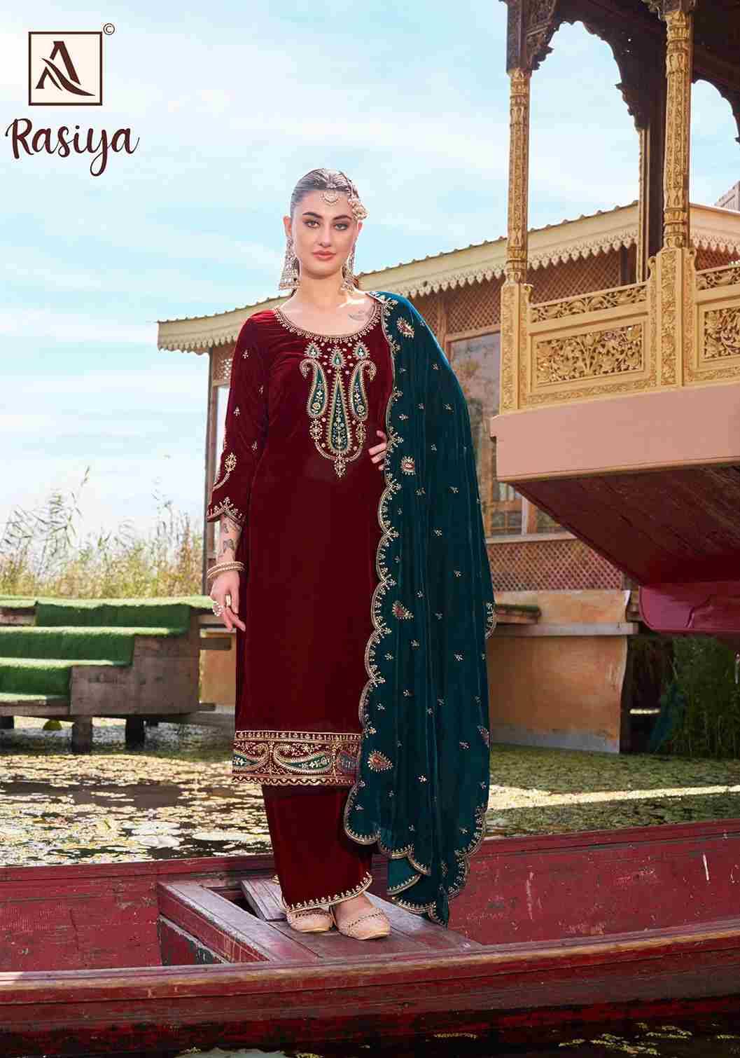 Rasiya By Alok Suit 1675-001 To 1675-004 Series Beautiful Festive Suits Colorful Stylish Fancy Casual Wear & Ethnic Wear Pure Velvet Dresses At Wholesale Price