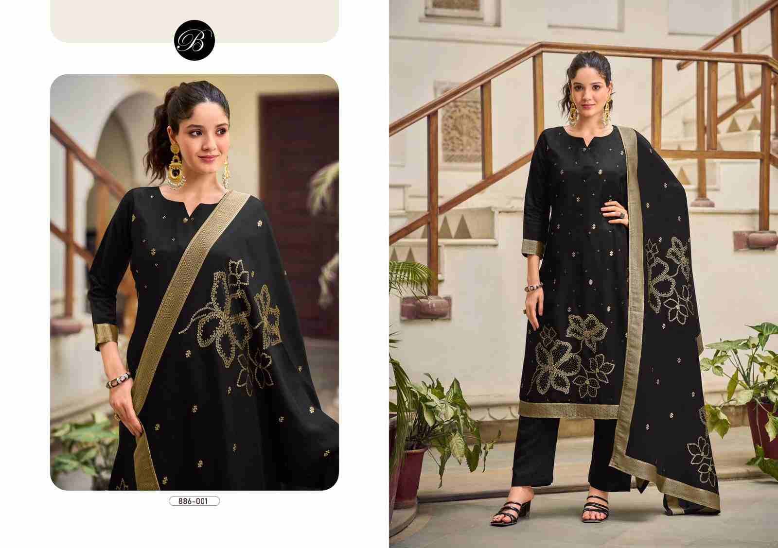 Anuja Vol-2 By Belliza 886-001 To 886-006 Series Beautiful Festive Suits Stylish Fancy Colorful Casual Wear & Ethnic Wear Pure Viscose Dola Silk Jacquard Dresses At Wholesale Price