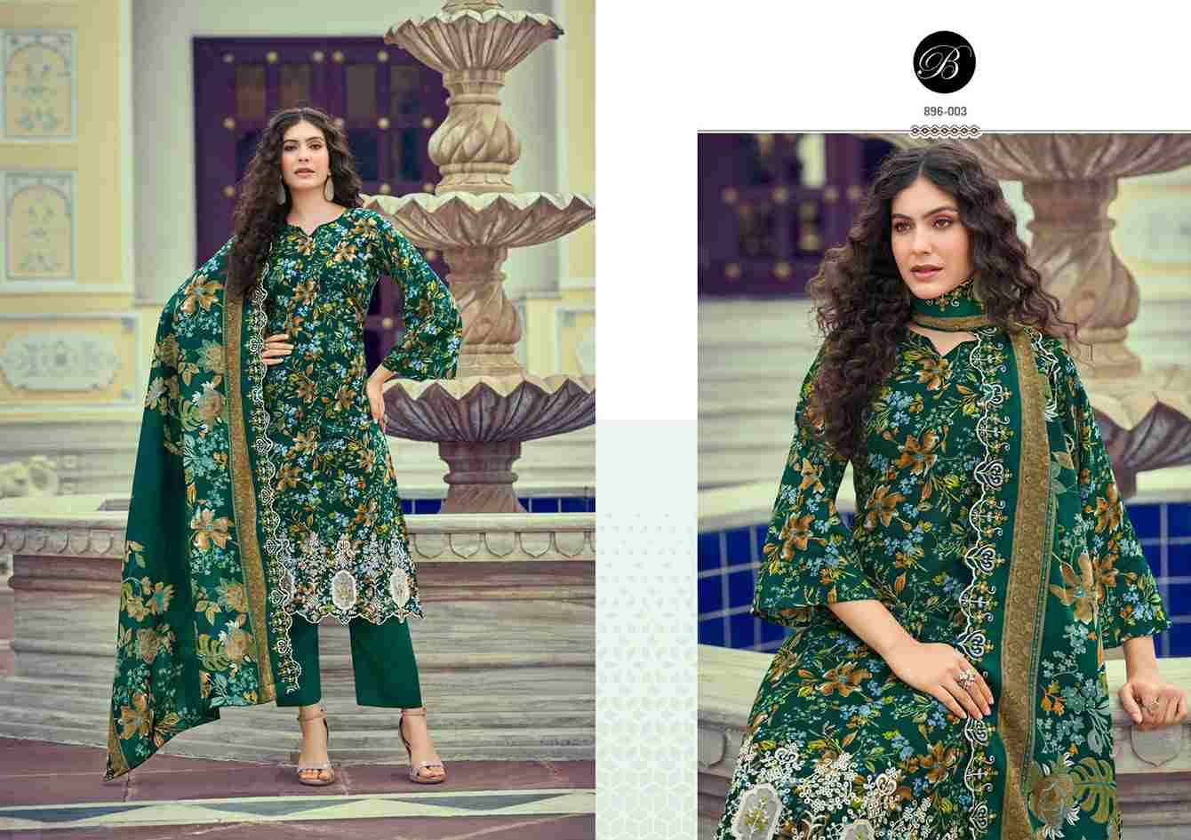 Manohari By Belliza 896-001 To 896-006 Series Beautiful Festive Suits Stylish Fancy Colorful Casual Wear & Ethnic Wear Pure Cotton Dresses At Wholesale Price