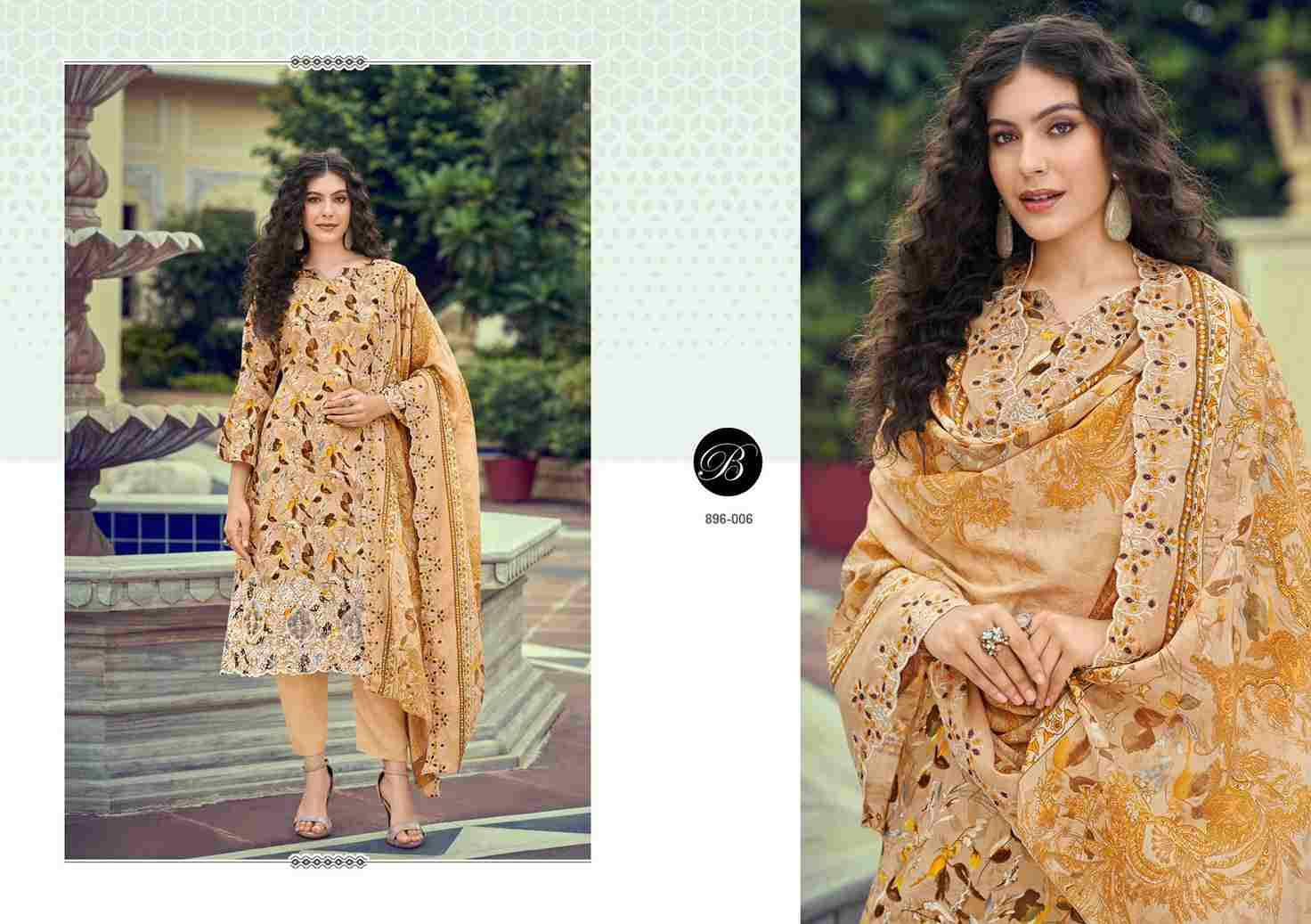Manohari By Belliza 896-001 To 896-006 Series Beautiful Festive Suits Stylish Fancy Colorful Casual Wear & Ethnic Wear Pure Cotton Dresses At Wholesale Price