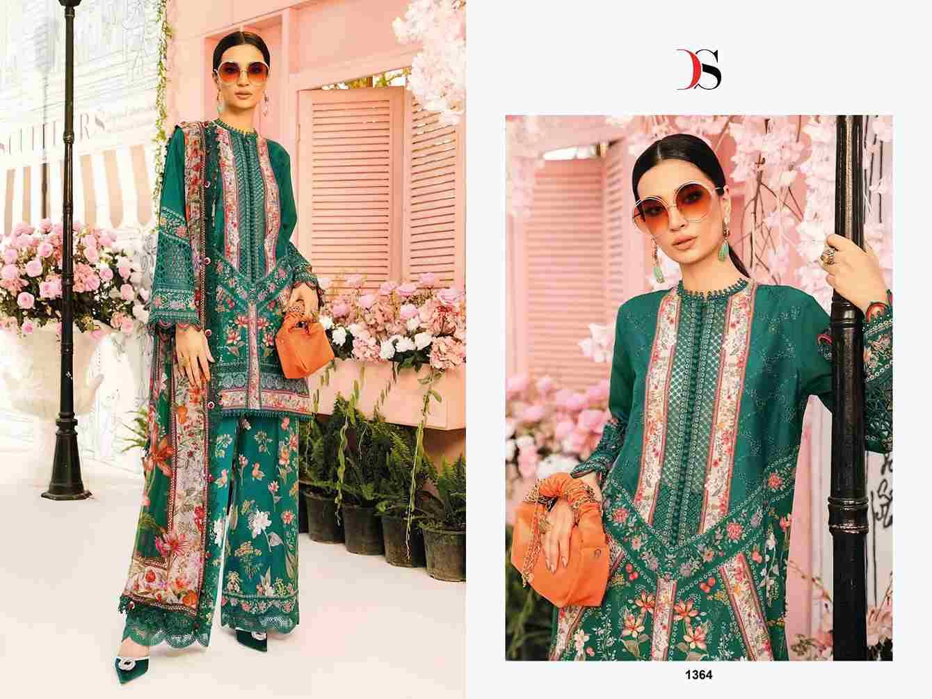 Maria.B. Mprint-25 Vol-3 By Deepsy Suits 1361 To 1366 Series Pakistani Stylish Beautiful Colourful Printed & Embroidered Party Wear & Occasional Wear Pure Cotton Dresses At Wholesale Price