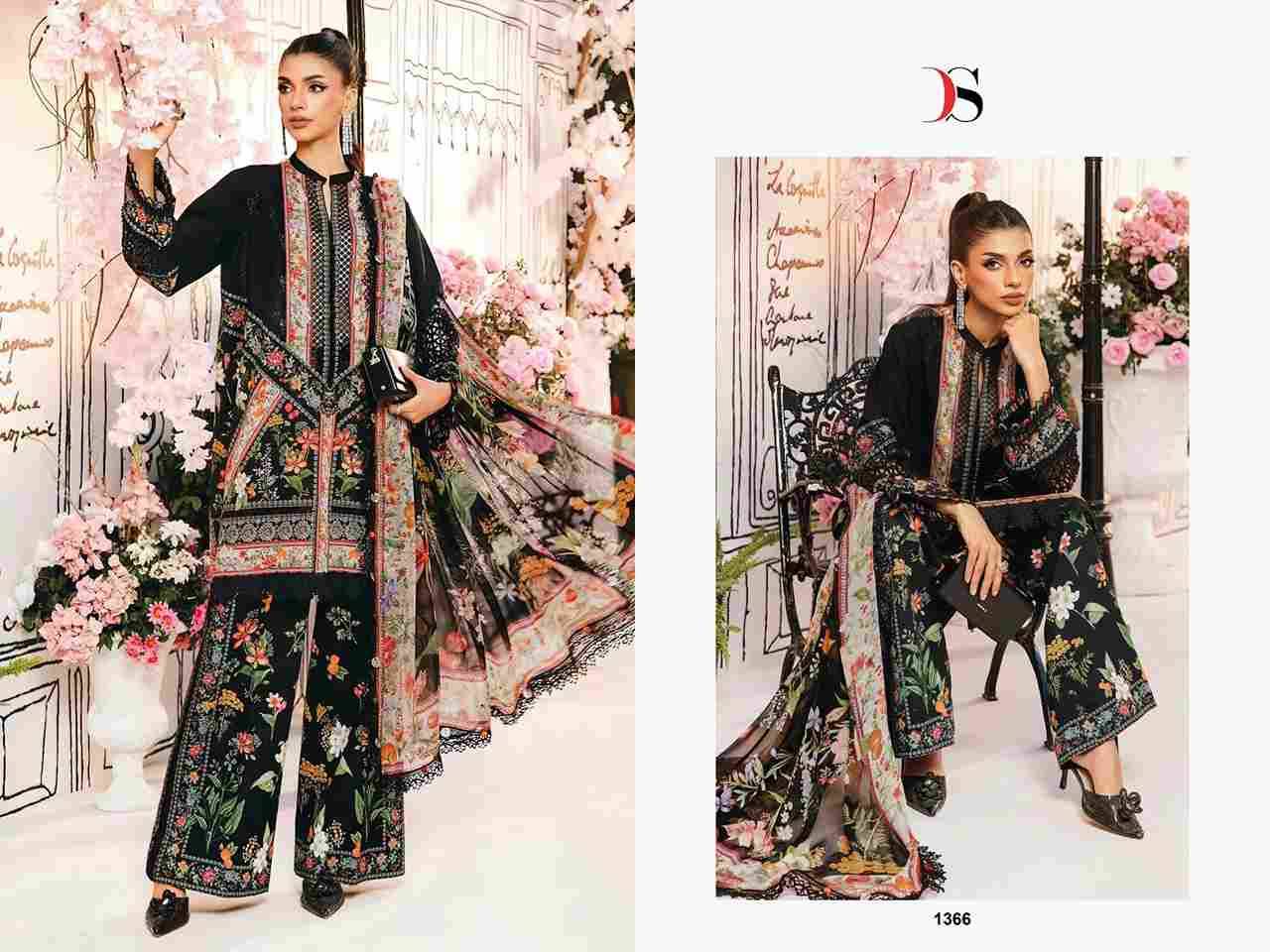 Maria.B. Mprint-25 Vol-3 By Deepsy Suits 1361 To 1366 Series Pakistani Stylish Beautiful Colourful Printed & Embroidered Party Wear & Occasional Wear Pure Cotton Dresses At Wholesale Price