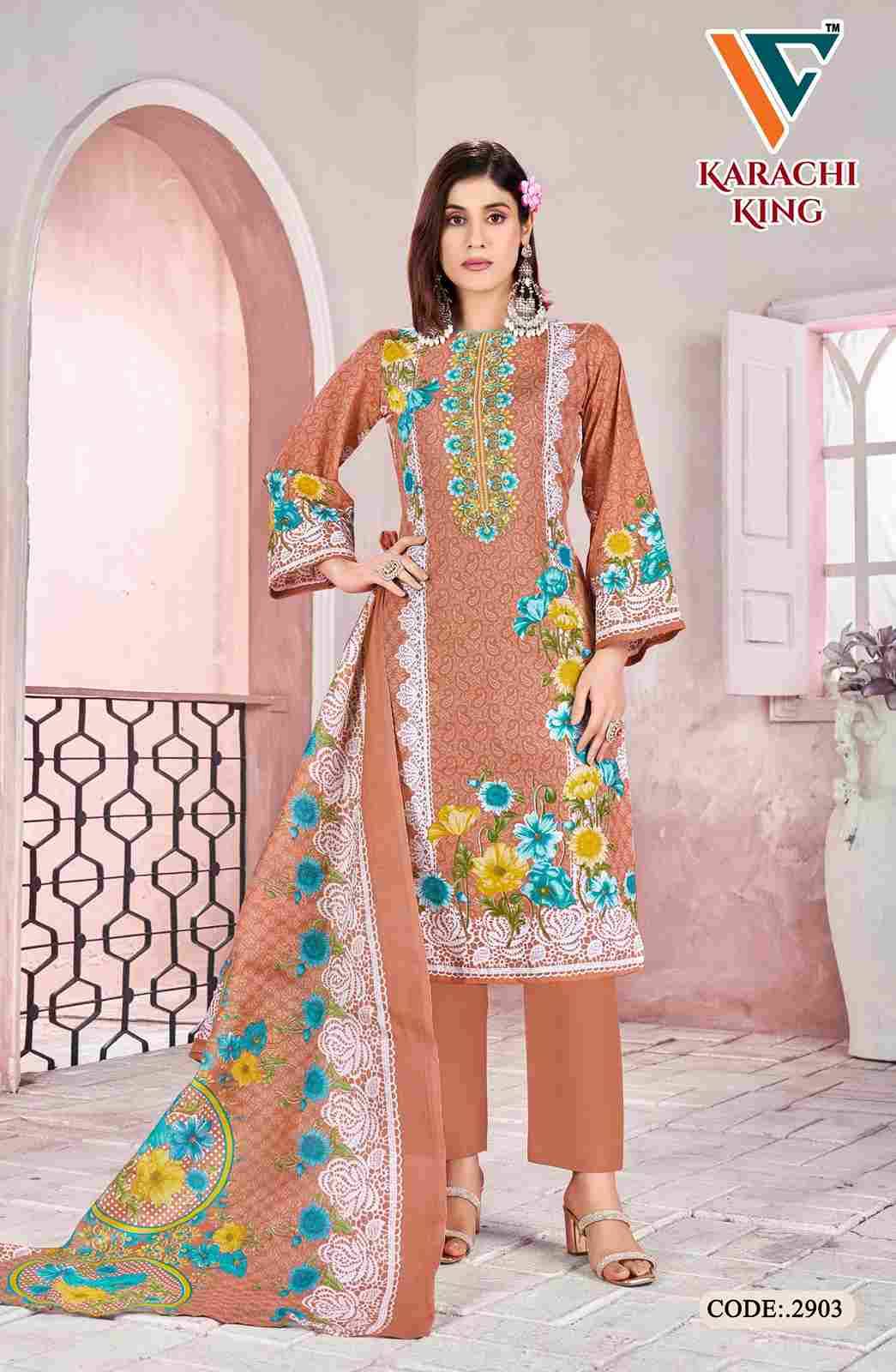 Karachi King Vol-29 By Vandana Creation 2901 To 2908 Series Beautiful Festive Suits Stylish Fancy Colorful Casual Wear & Ethnic Wear Cotton Print Dresses At Wholesale Price