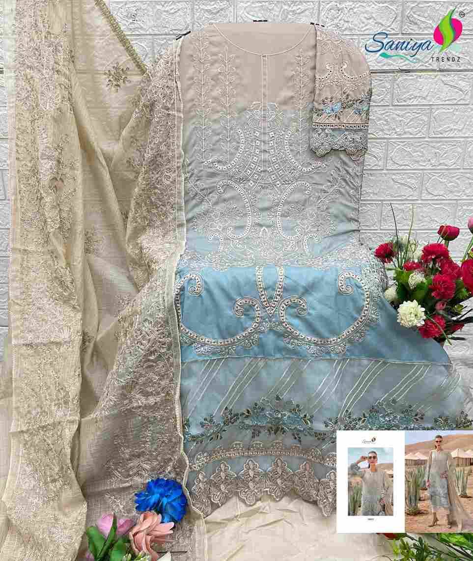 Maria.B. Lawn Vol-26 By Saniya Trendz 26001 To 26002 Series Beautiful Pakistani Suits Colorful Stylish Fancy Casual Wear & Ethnic Wear Cotton Embroidered Dresses At Wholesale Price