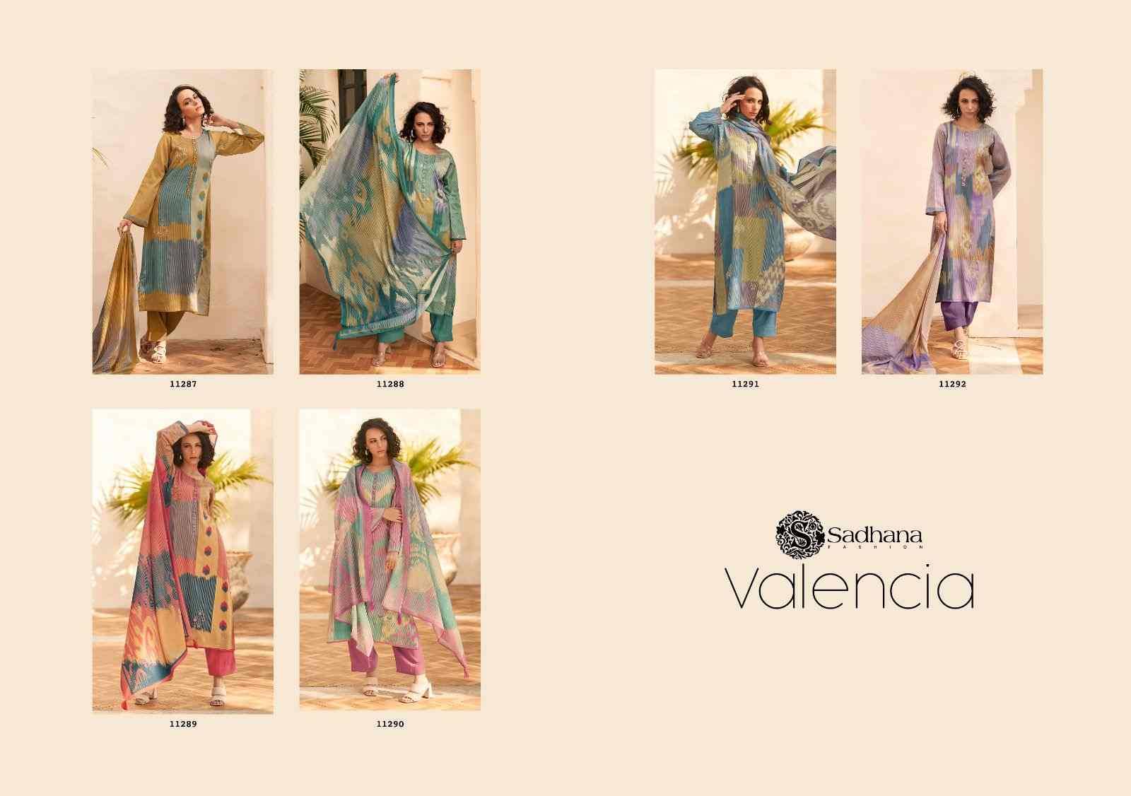 Valencia By Sadhana Fashion 11287 To 11292 Series Designer Festive Suits Beautiful Fancy Stylish Colorful Party Wear & Occasional Wear Pure Jam Cotton Print Dresses At Wholesale Price