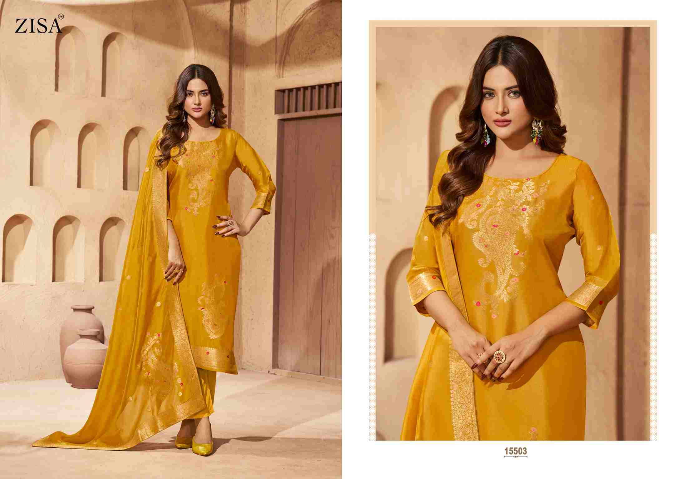 Saiyaara By Zisa 15501 To 15504 Series Beautiful Festive Suits Stylish Fancy Colorful Casual Wear & Ethnic Wear Pure Tabby Silk Dresses At Wholesale Price