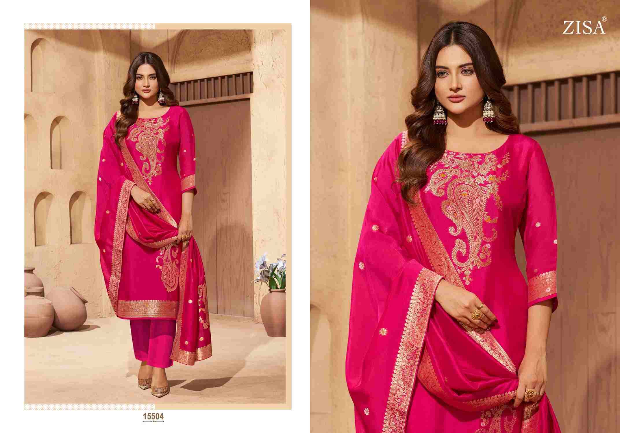 Saiyaara By Zisa 15501 To 15504 Series Beautiful Festive Suits Stylish Fancy Colorful Casual Wear & Ethnic Wear Pure Tabby Silk Dresses At Wholesale Price