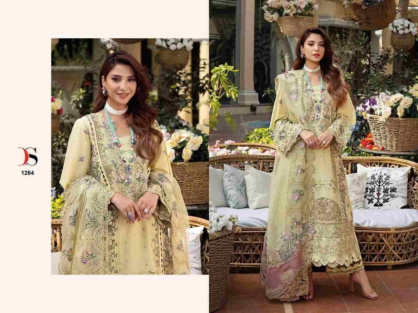 Elaf Super Hit By Deepsy Suits 1261 To 1267 Series Designer Pakistani Suits Beautiful Fancy Stylish Colorful Party Wear & Occasional Wear Pure Cotton Dresses At Wholesale Price