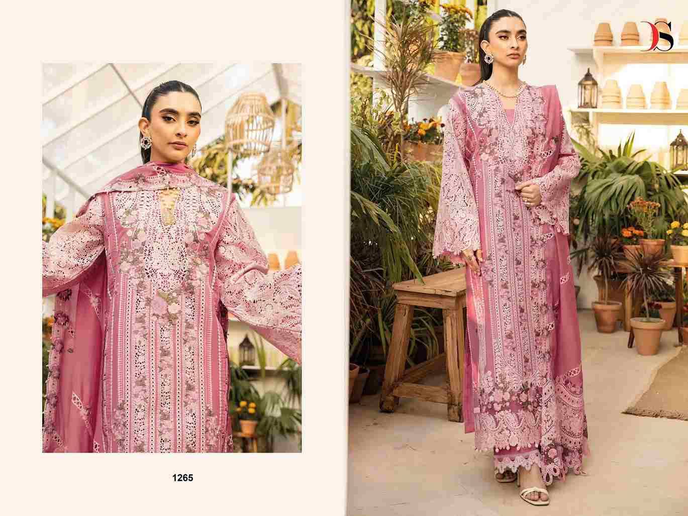 Elaf Super Hit By Deepsy Suits 1261 To 1267 Series Designer Pakistani Suits Beautiful Fancy Stylish Colorful Party Wear & Occasional Wear Pure Cotton Dresses At Wholesale Price
