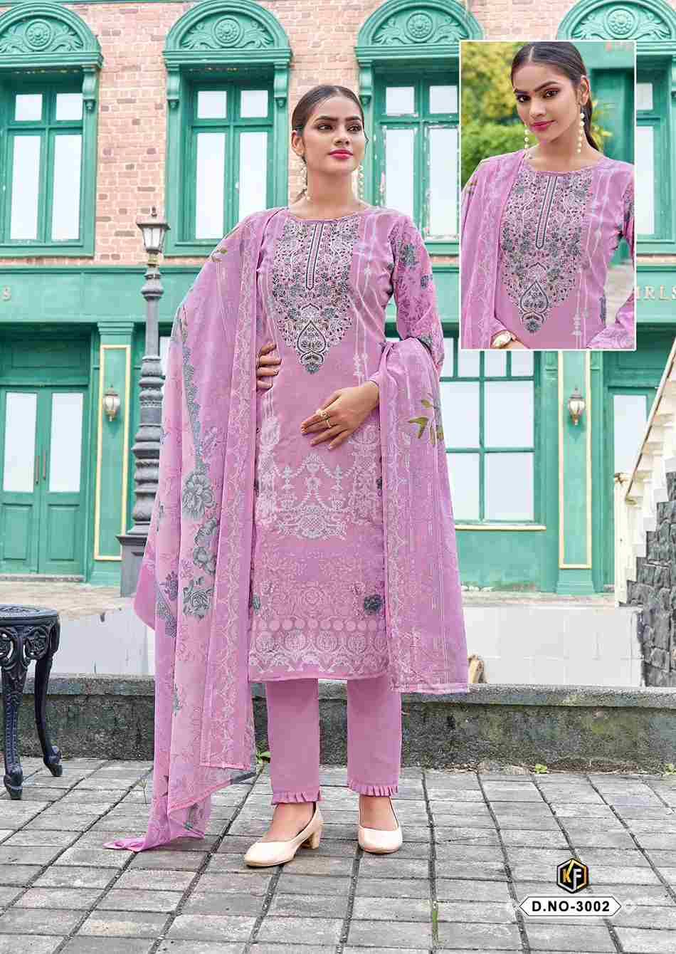 Jazmin Vol-3 By Keval Fab 3001 To 3006 Series Beautiful Festive Suits Stylish Fancy Colorful Casual Wear & Ethnic Wear Soft Cotton Dresses At Wholesale Price
