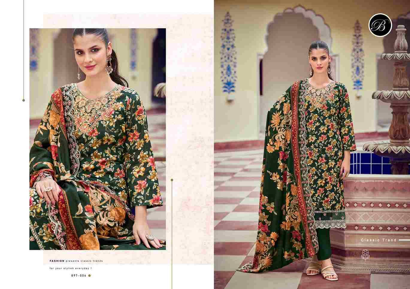 Aisha By Belliza 897-001 To 897-010 Series Beautiful Winter Collection Suits Stylish Fancy Colorful Casual Wear & Ethnic Wear Pure Cotton Digital Style Printed Dresses At Wholesale Price