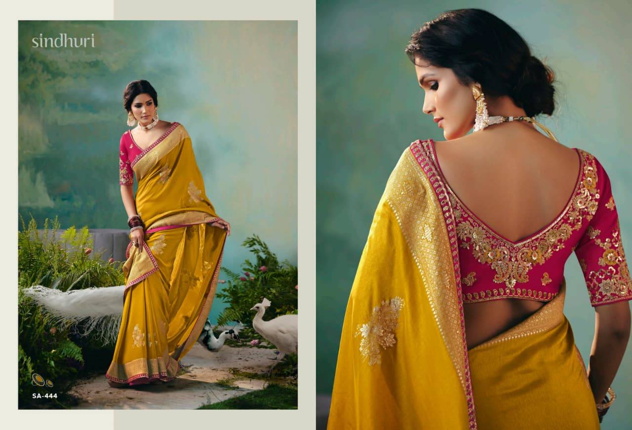 Bahurani By Kimora 441 To 451 Series Indian Traditional Wear Collection Beautiful Stylish Fancy Colorful Party Wear & Occasional Wear Pure Viscose Dola Silk Sarees At Wholesale Price