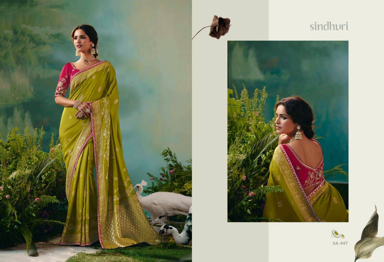 Bahurani By Kimora 441 To 451 Series Indian Traditional Wear Collection Beautiful Stylish Fancy Colorful Party Wear & Occasional Wear Pure Viscose Dola Silk Sarees At Wholesale Price