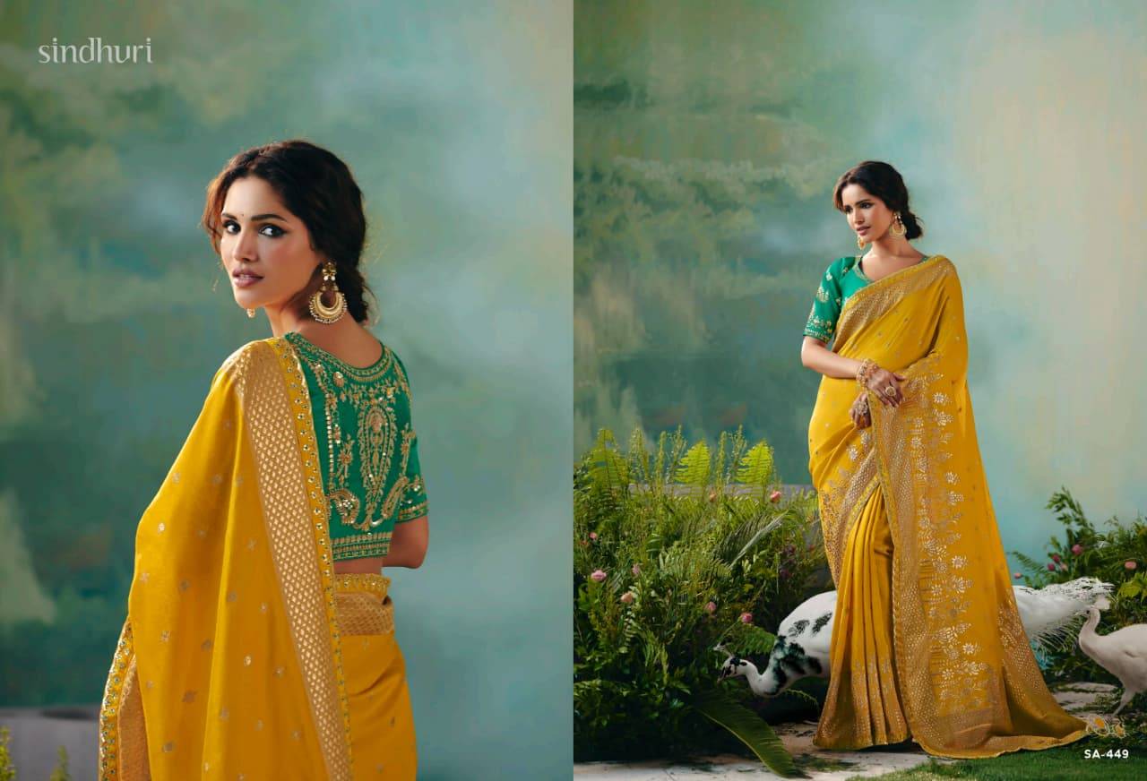 Bahurani By Kimora 441 To 451 Series Indian Traditional Wear Collection Beautiful Stylish Fancy Colorful Party Wear & Occasional Wear Pure Viscose Dola Silk Sarees At Wholesale Price