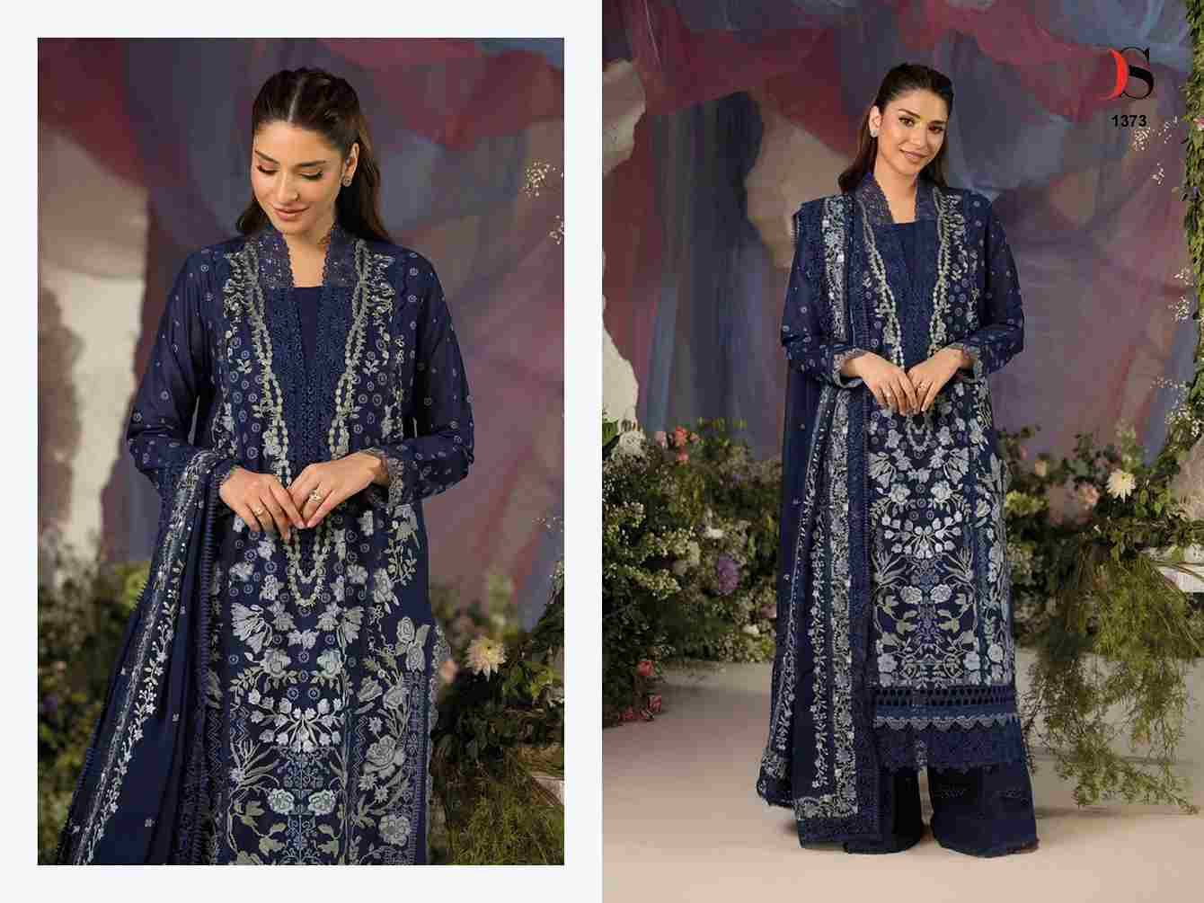 Sobia Nazir Luxury Lawn-25 By Deepsy Suits 1371 To 1376 Series Designer Pakistani Suits Beautiful Fancy Stylish Colorful Party Wear & Occasional Wear Pure Cotton Dresses At Wholesale Price