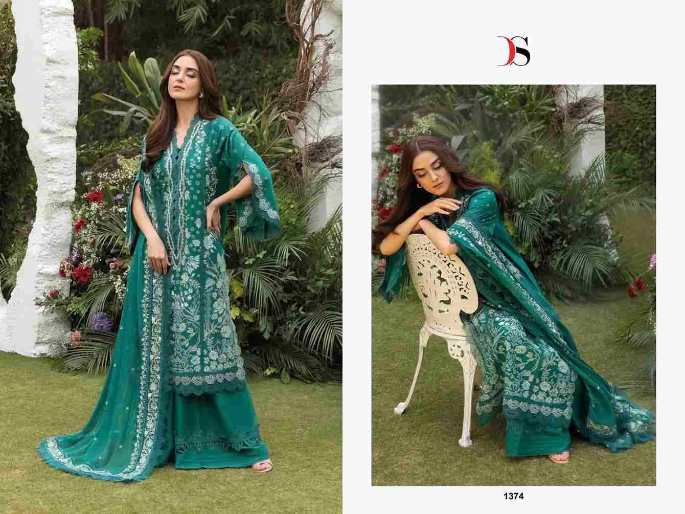 Sobia Nazir Luxury Lawn-25 By Deepsy Suits 1371 To 1376 Series Designer Pakistani Suits Beautiful Fancy Stylish Colorful Party Wear & Occasional Wear Pure Cotton Dresses At Wholesale Price