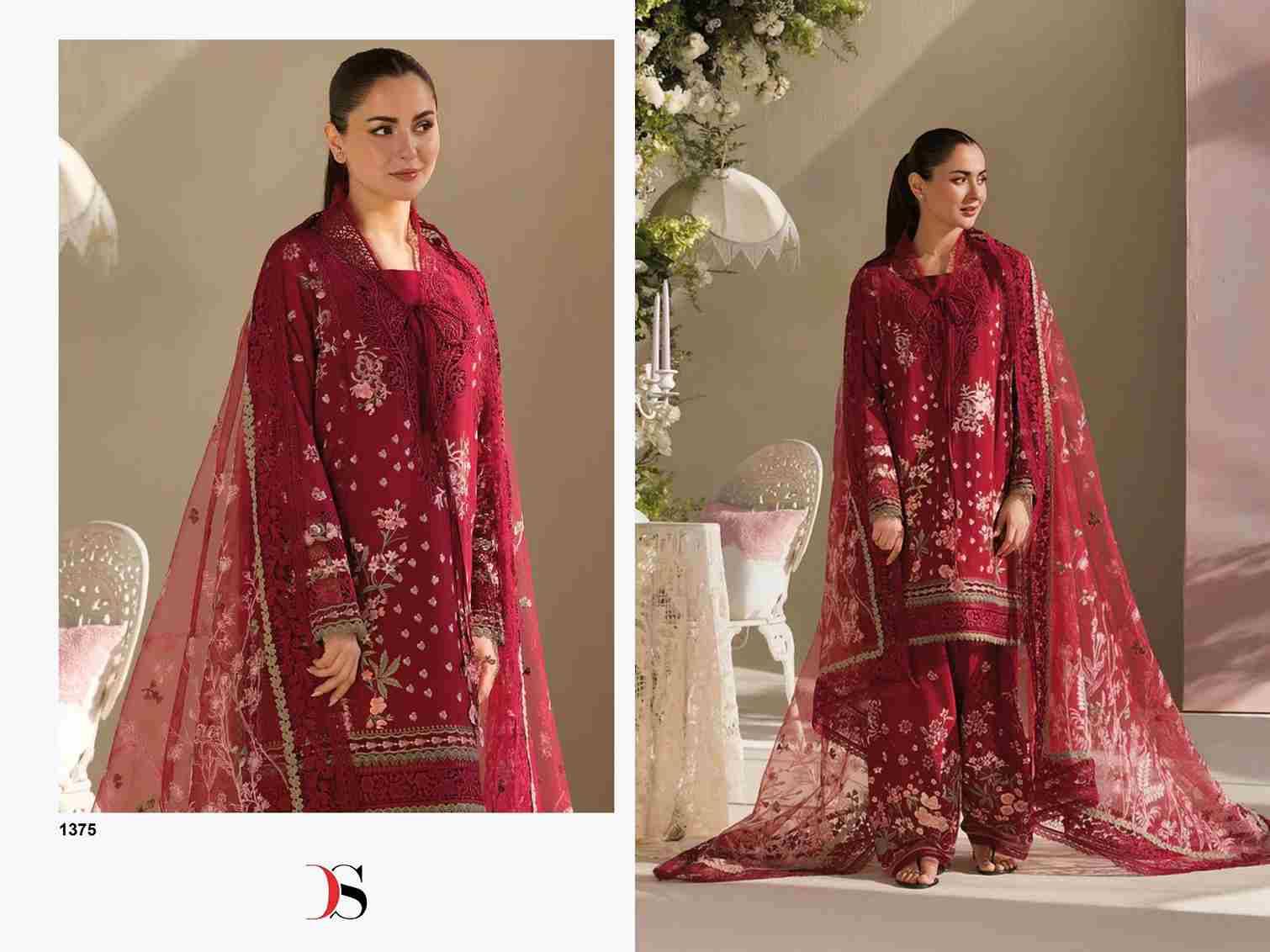 Sobia Nazir Luxury Lawn-25 By Deepsy Suits 1371 To 1376 Series Designer Pakistani Suits Beautiful Fancy Stylish Colorful Party Wear & Occasional Wear Pure Cotton Dresses At Wholesale Price