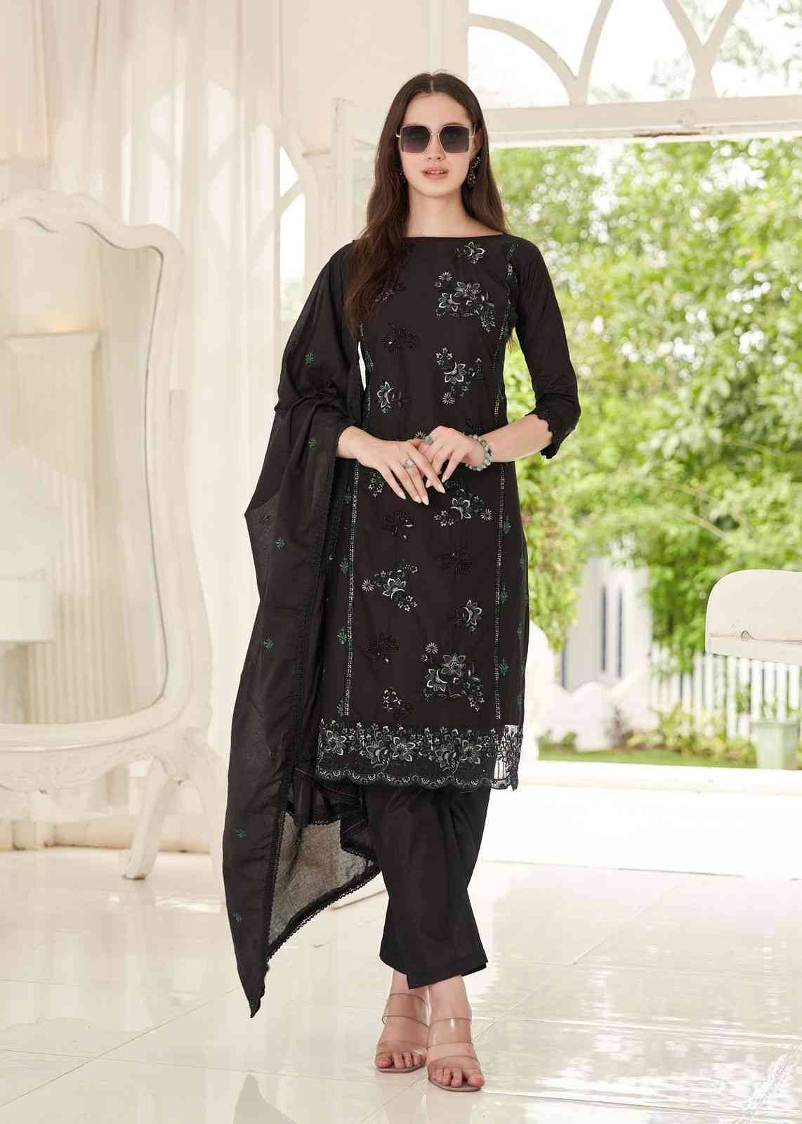 Zar-Dousi By Alok Suit 2817-18-01 To 2817-18-04 Series Beautiful Festive Suits Stylish Fancy Colorful Casual Wear & Ethnic Wear Pure Cambric Embroidered Dresses At Wholesale Price