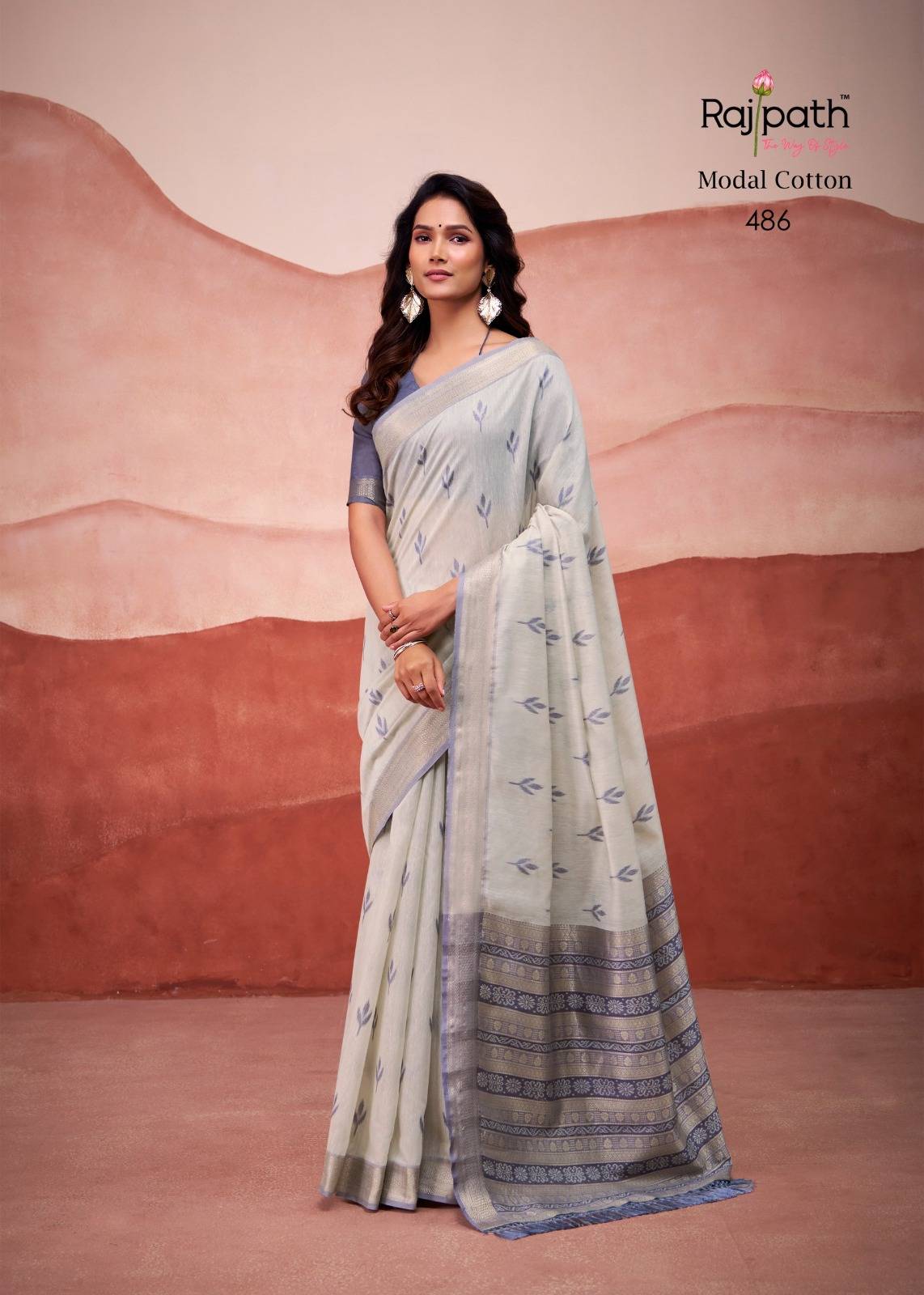 Mango Doli By Rajpath 486 To 491 Series Indian Traditional Wear Collection Beautiful Stylish Fancy Colorful Party Wear & Occasional Wear Modal Cotton Sarees At Wholesale Price