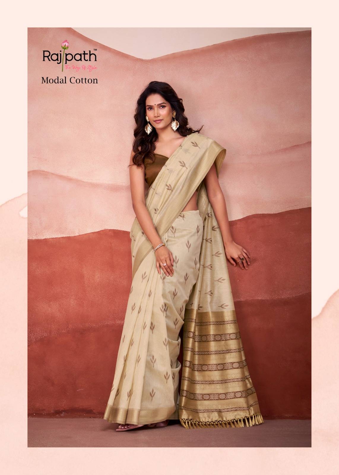 Mango Doli By Rajpath 486 To 491 Series Indian Traditional Wear Collection Beautiful Stylish Fancy Colorful Party Wear & Occasional Wear Modal Cotton Sarees At Wholesale Price