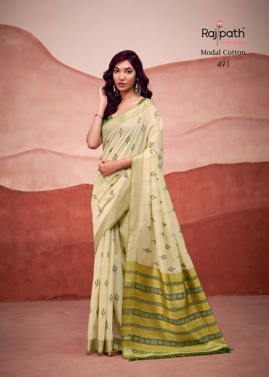 Mango Doli By Rajpath 486 To 491 Series Indian Traditional Wear Collection Beautiful Stylish Fancy Colorful Party Wear & Occasional Wear Modal Cotton Sarees At Wholesale Price