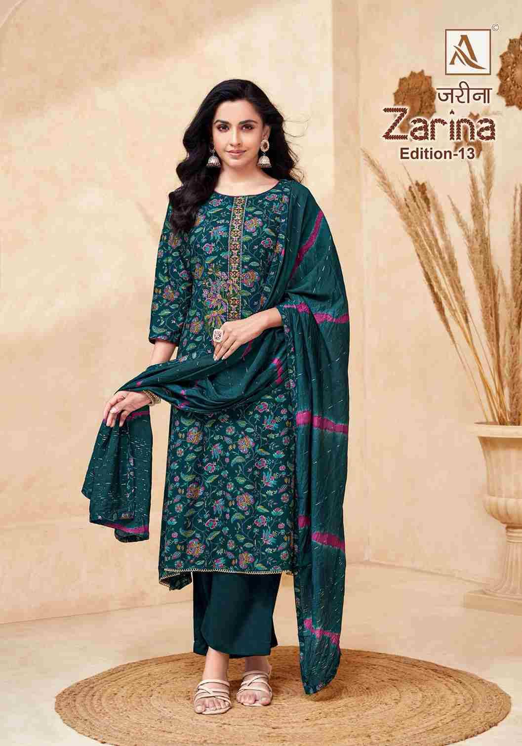 Zarina Vol-13 By Alok Suit 2082-903-01 To 2082-903-08 Series Beautiful Festive Suits Colorful Stylish Fancy Casual Wear & Ethnic Wear Pure Viscose Rayon Dresses At Wholesale Price