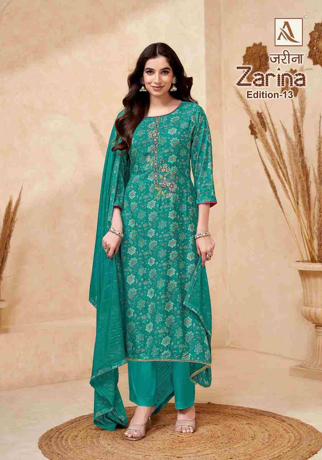 Zarina Vol-13 By Alok Suit 2082-903-01 To 2082-903-08 Series Beautiful Festive Suits Colorful Stylish Fancy Casual Wear & Ethnic Wear Pure Viscose Rayon Dresses At Wholesale Price