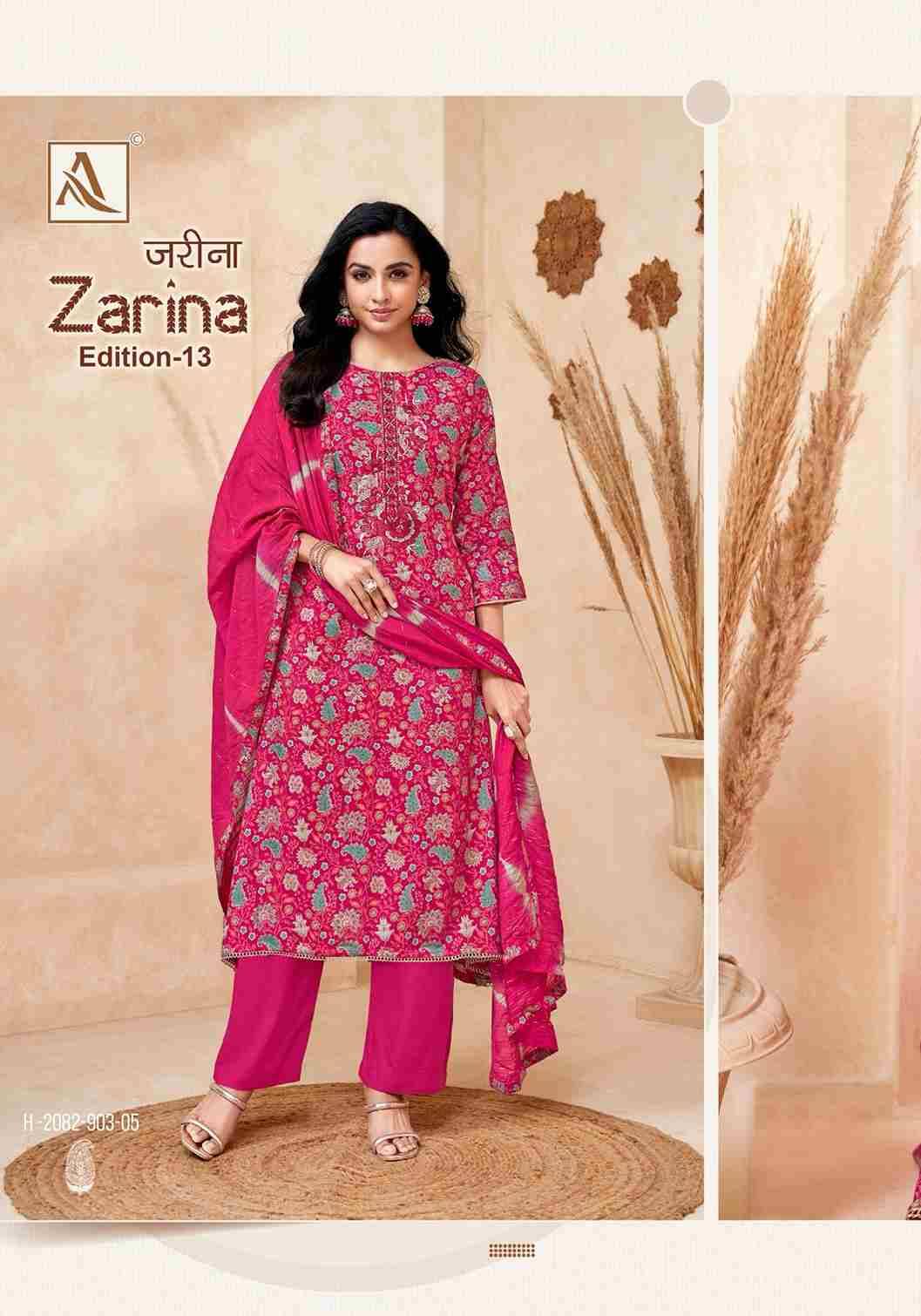 Zarina Vol-13 By Alok Suit 2082-903-01 To 2082-903-08 Series Beautiful Festive Suits Colorful Stylish Fancy Casual Wear & Ethnic Wear Pure Viscose Rayon Dresses At Wholesale Price