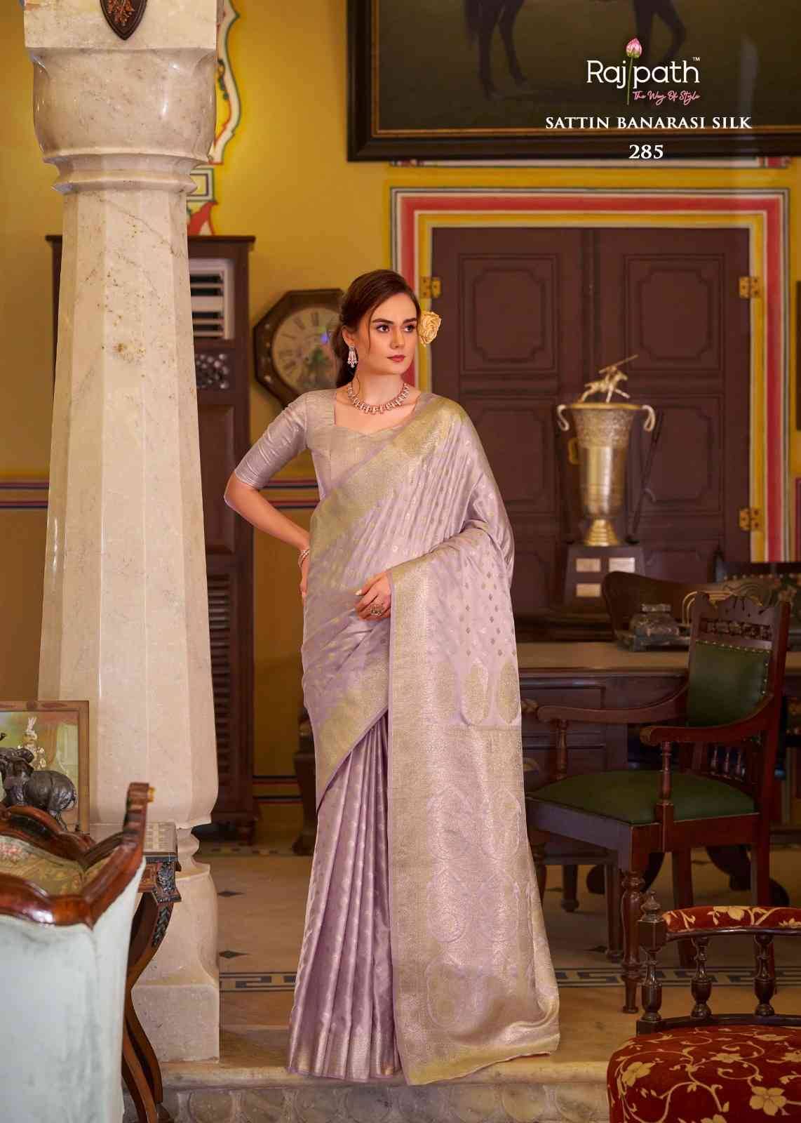 Shella Diamond By Rajpath 285 To 290 Series Indian Traditional Wear Collection Beautiful Stylish Fancy Colorful Party Wear & Occasional Wear Satin Banarasi Silk Sarees At Wholesale Price