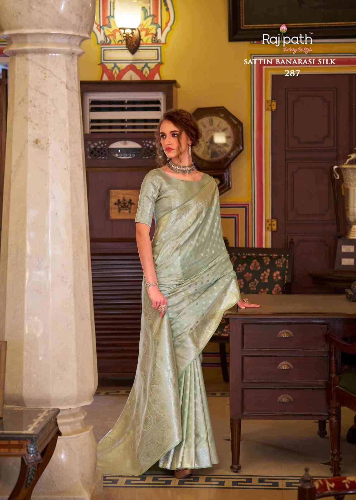 Shella Diamond By Rajpath 285 To 290 Series Indian Traditional Wear Collection Beautiful Stylish Fancy Colorful Party Wear & Occasional Wear Satin Banarasi Silk Sarees At Wholesale Price