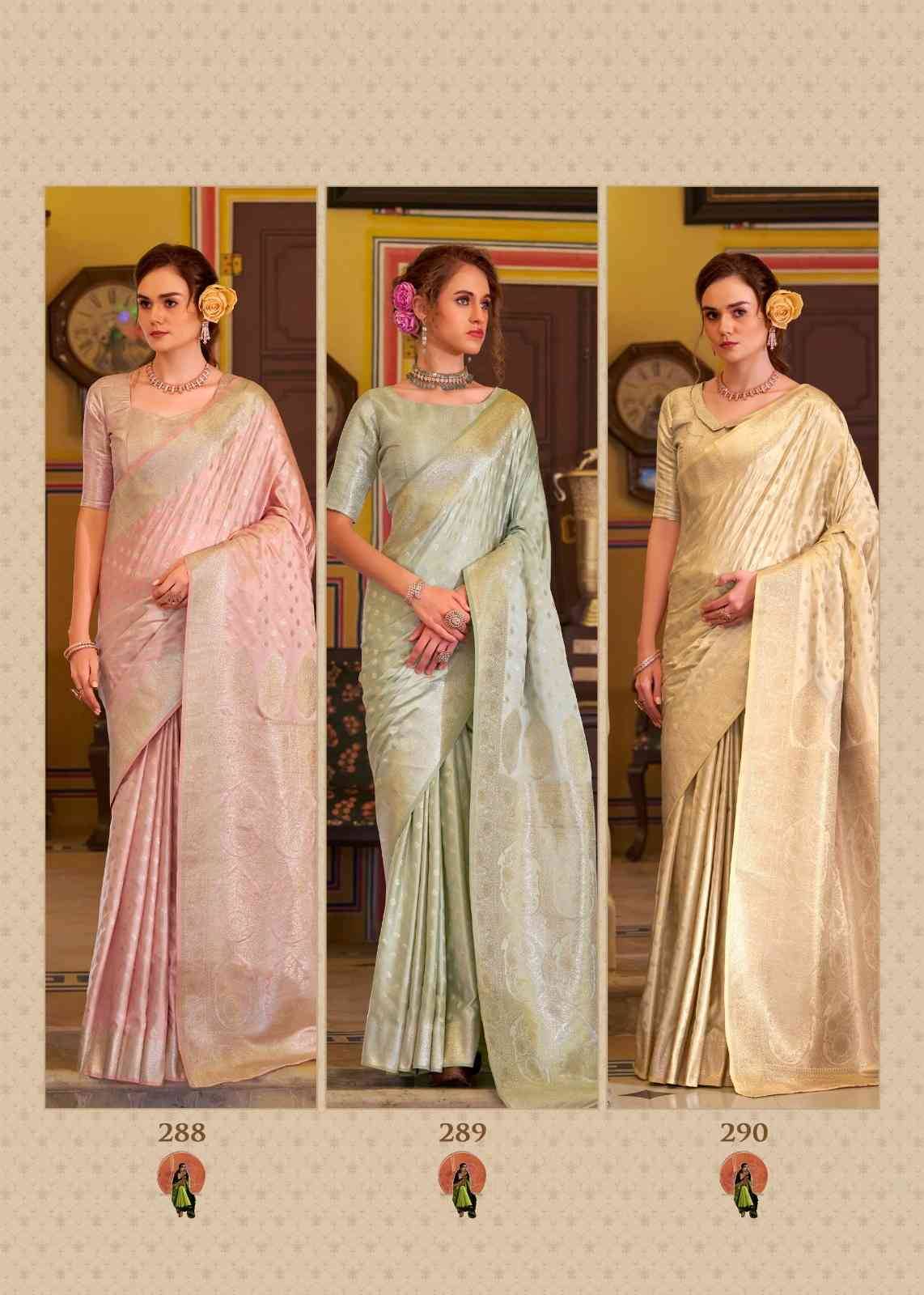 Shella Diamond By Rajpath 285 To 290 Series Indian Traditional Wear Collection Beautiful Stylish Fancy Colorful Party Wear & Occasional Wear Satin Banarasi Silk Sarees At Wholesale Price