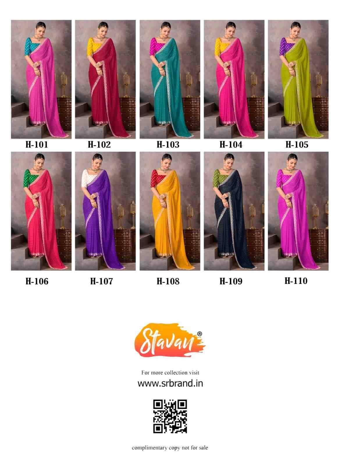 Sundri Vol-2 By Stavan 101 To 110 Series Indian Traditional Wear Collection Beautiful Stylish Fancy Colorful Party Wear & Occasional Wear Soft Georgette Sarees At Wholesale Price