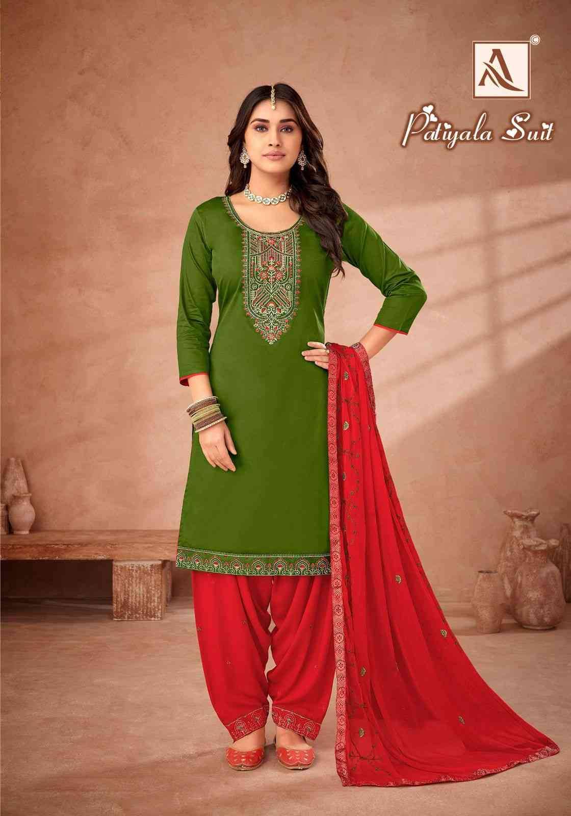 Patiyala Suit By Alok Suit 1680-001 To 1680-006 Series Beautiful Festive Suits Stylish Fancy Colorful Casual Wear & Ethnic Wear Pure Jam Cotton Dresses At Wholesale Price