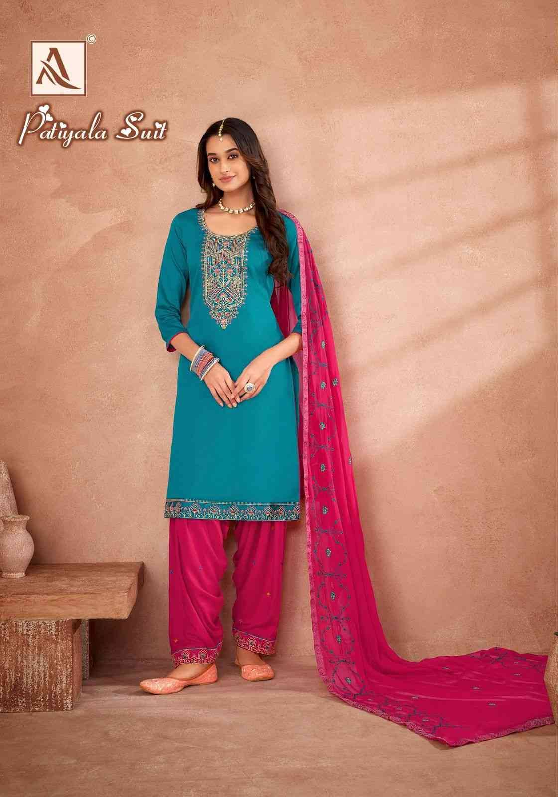 Patiyala Suit By Alok Suit 1680-001 To 1680-006 Series Beautiful Festive Suits Stylish Fancy Colorful Casual Wear & Ethnic Wear Pure Jam Cotton Dresses At Wholesale Price