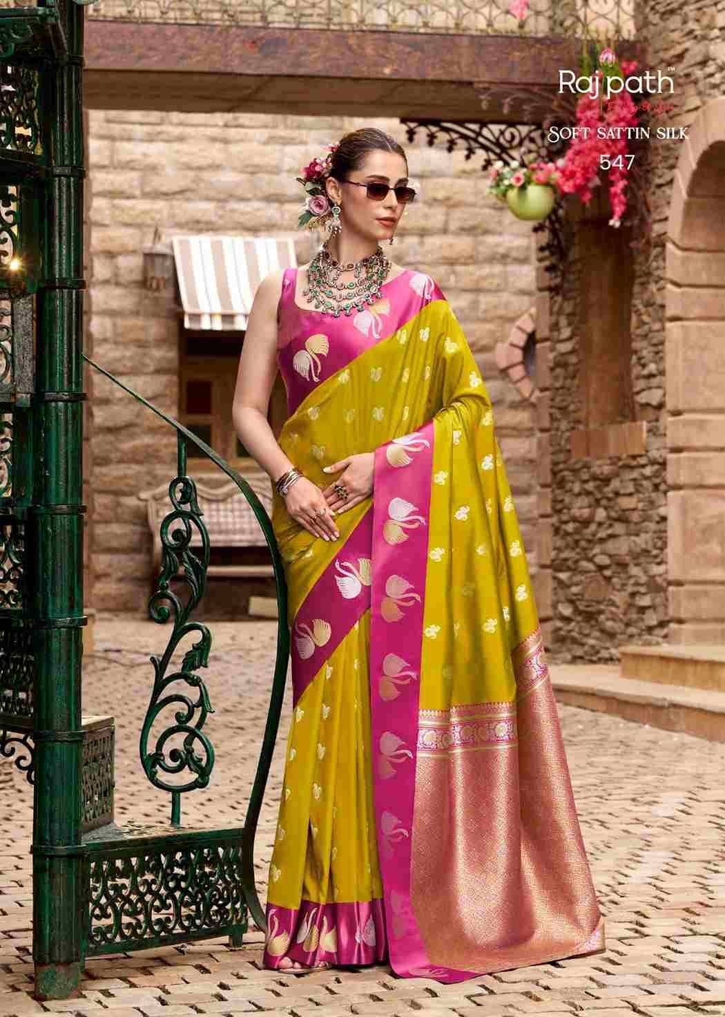 Sindhu Ghat By Rajpath 546 To 553 Series Indian Traditional Wear Collection Beautiful Stylish Fancy Colorful Party Wear & Occasional Wear Soft Satin Silk Sarees At Wholesale Price