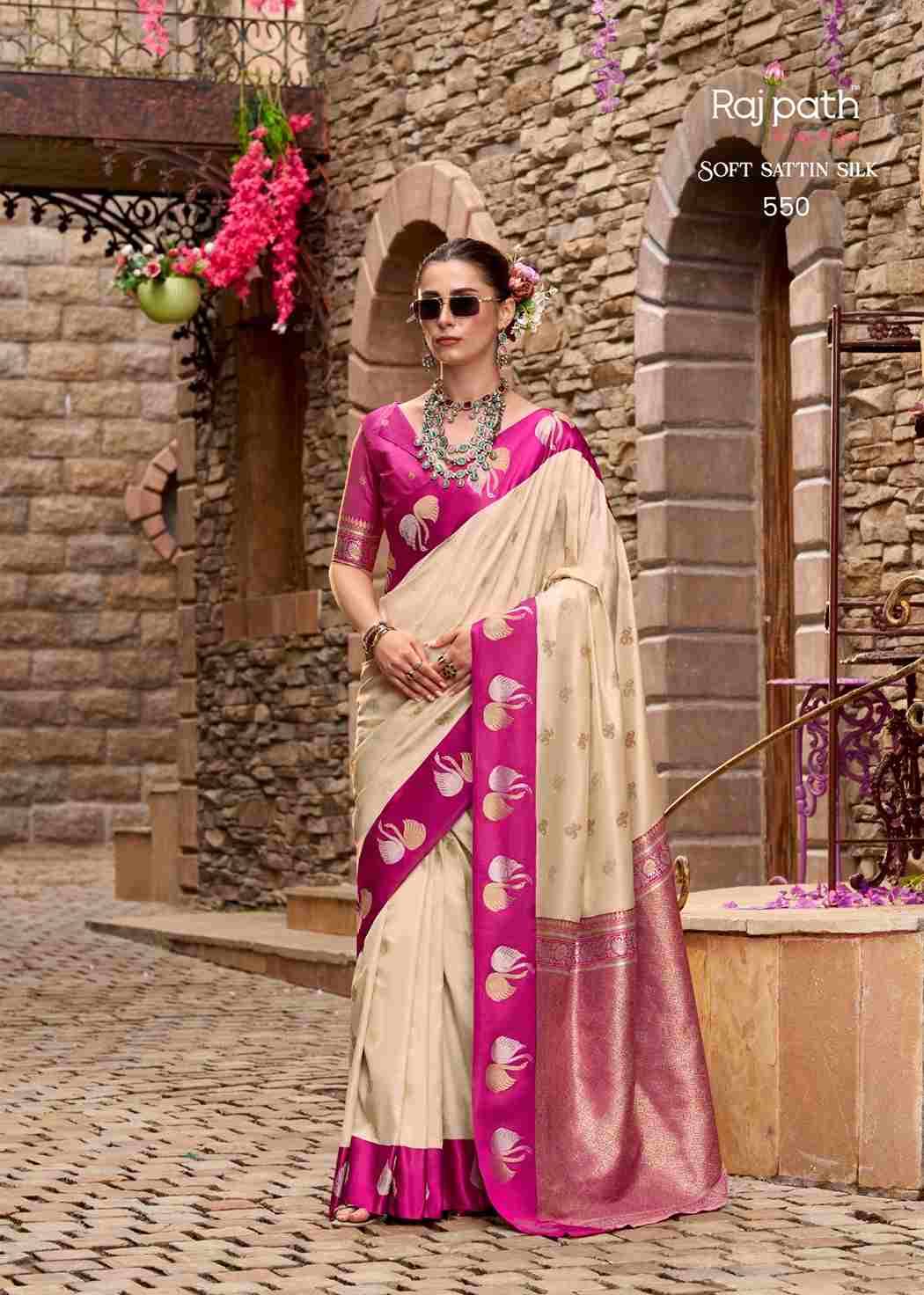 Sindhu Ghat By Rajpath 546 To 553 Series Indian Traditional Wear Collection Beautiful Stylish Fancy Colorful Party Wear & Occasional Wear Soft Satin Silk Sarees At Wholesale Price