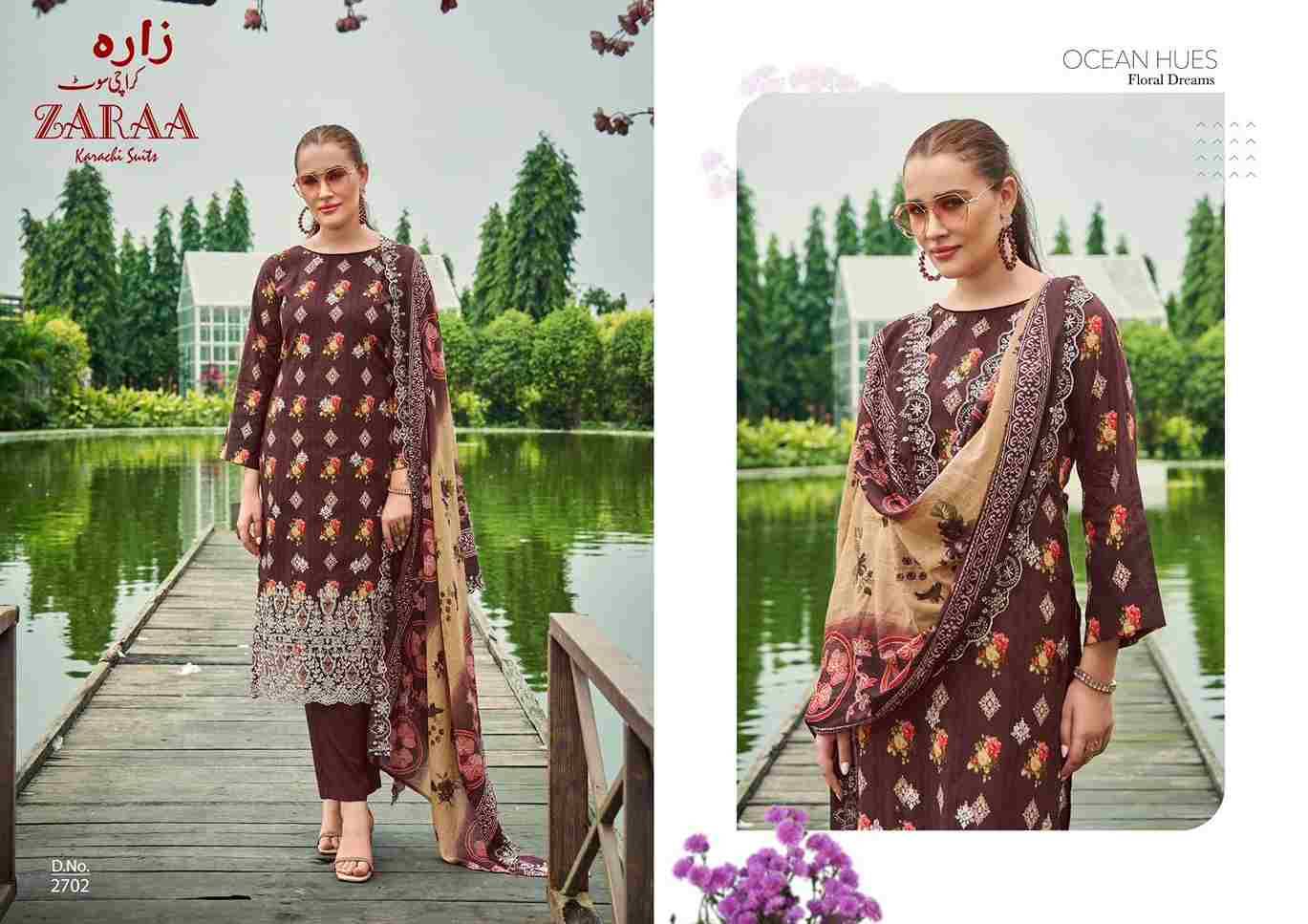 Firdous Vol-27 By Zaraa 2701 To 2708 Series Beautiful Stylish Festive Suits Fancy Colorful Casual Wear & Ethnic Wear & Ready To Wear Pure Cambric Dresses At Wholesale Price