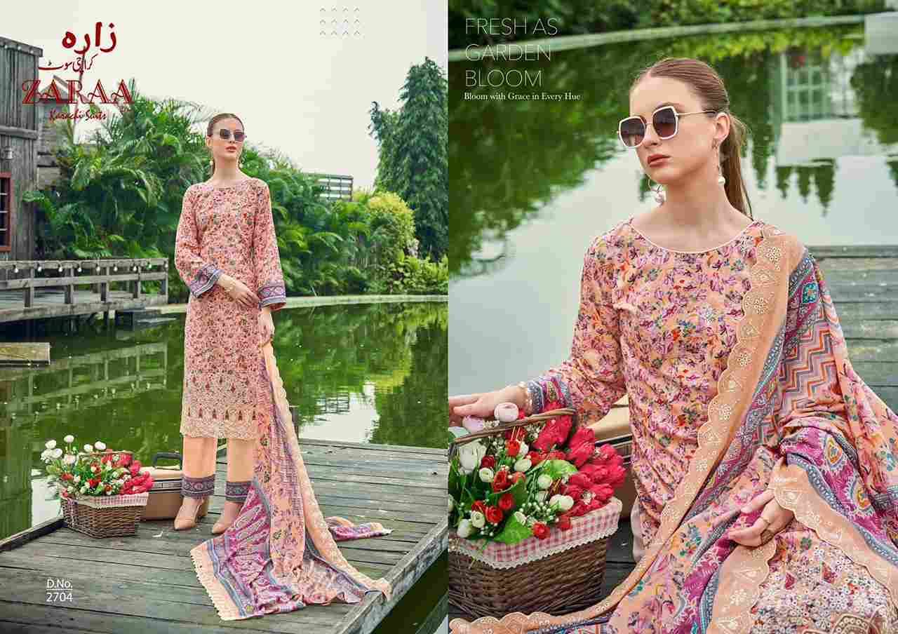 Firdous Vol-27 By Zaraa 2701 To 2708 Series Beautiful Stylish Festive Suits Fancy Colorful Casual Wear & Ethnic Wear & Ready To Wear Pure Cambric Dresses At Wholesale Price