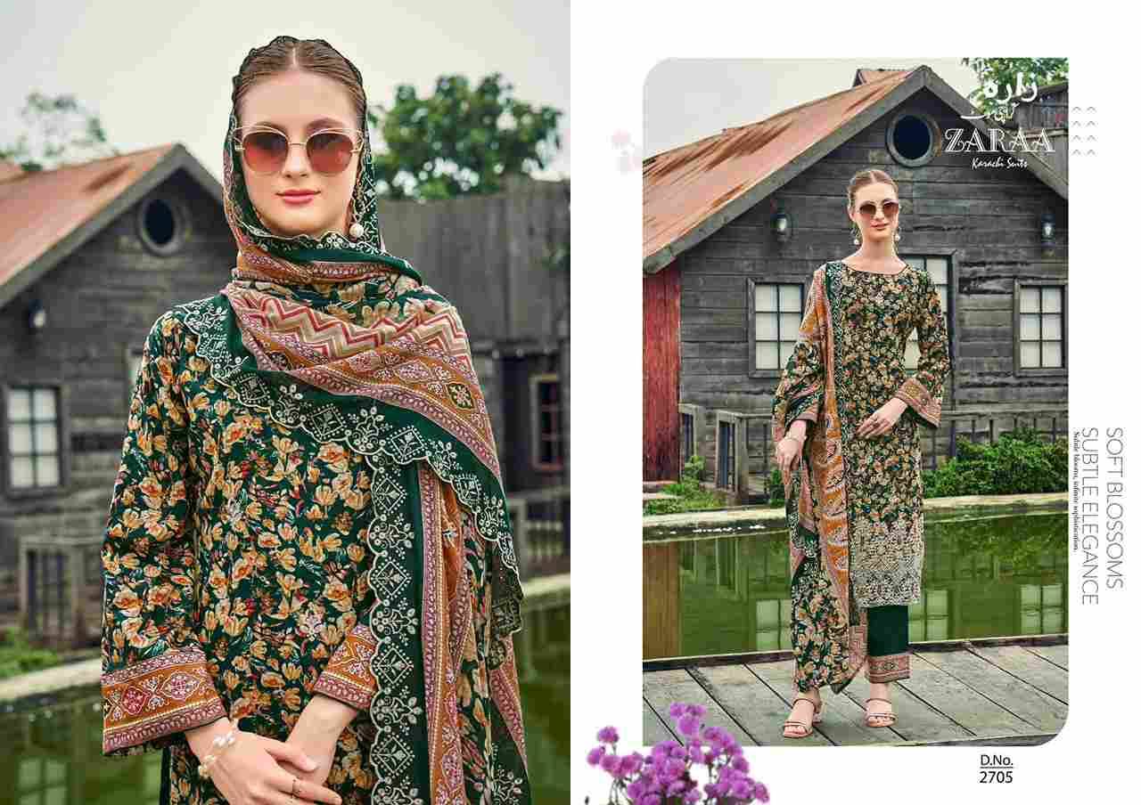 Firdous Vol-27 By Zaraa 2701 To 2708 Series Beautiful Stylish Festive Suits Fancy Colorful Casual Wear & Ethnic Wear & Ready To Wear Pure Cambric Dresses At Wholesale Price