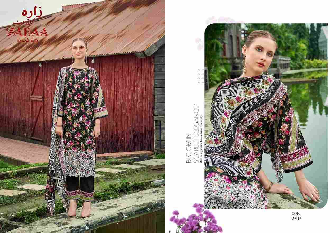 Firdous Vol-27 By Zaraa 2701 To 2708 Series Beautiful Stylish Festive Suits Fancy Colorful Casual Wear & Ethnic Wear & Ready To Wear Pure Cambric Dresses At Wholesale Price