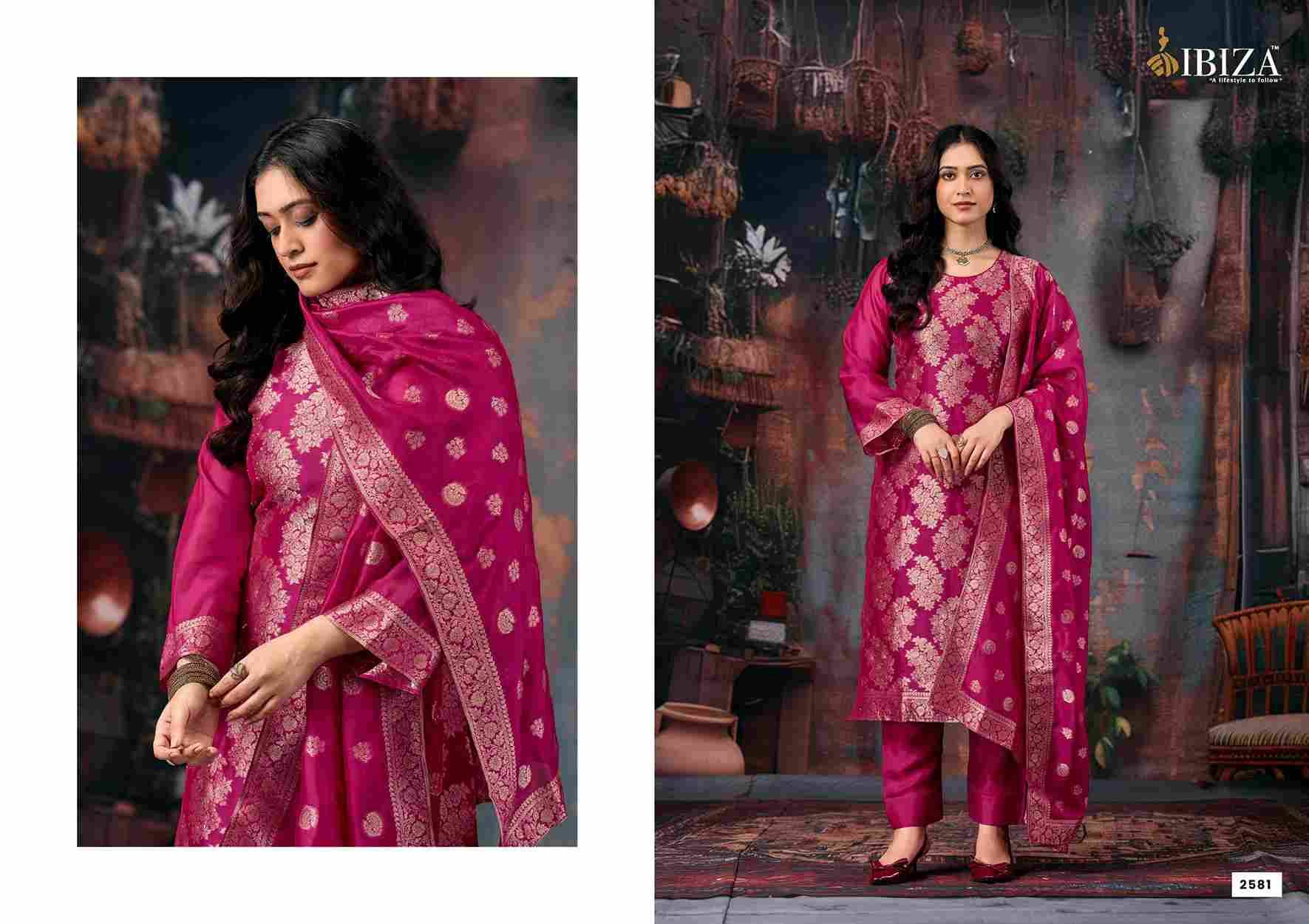 Zehra By Ibiza 2581 To 2584 Series Beautiful Festive Suits Colorful Stylish Fancy Casual Wear & Ethnic Wear Pure Bangalori Silk Jacquard Dresses At Wholesale Price