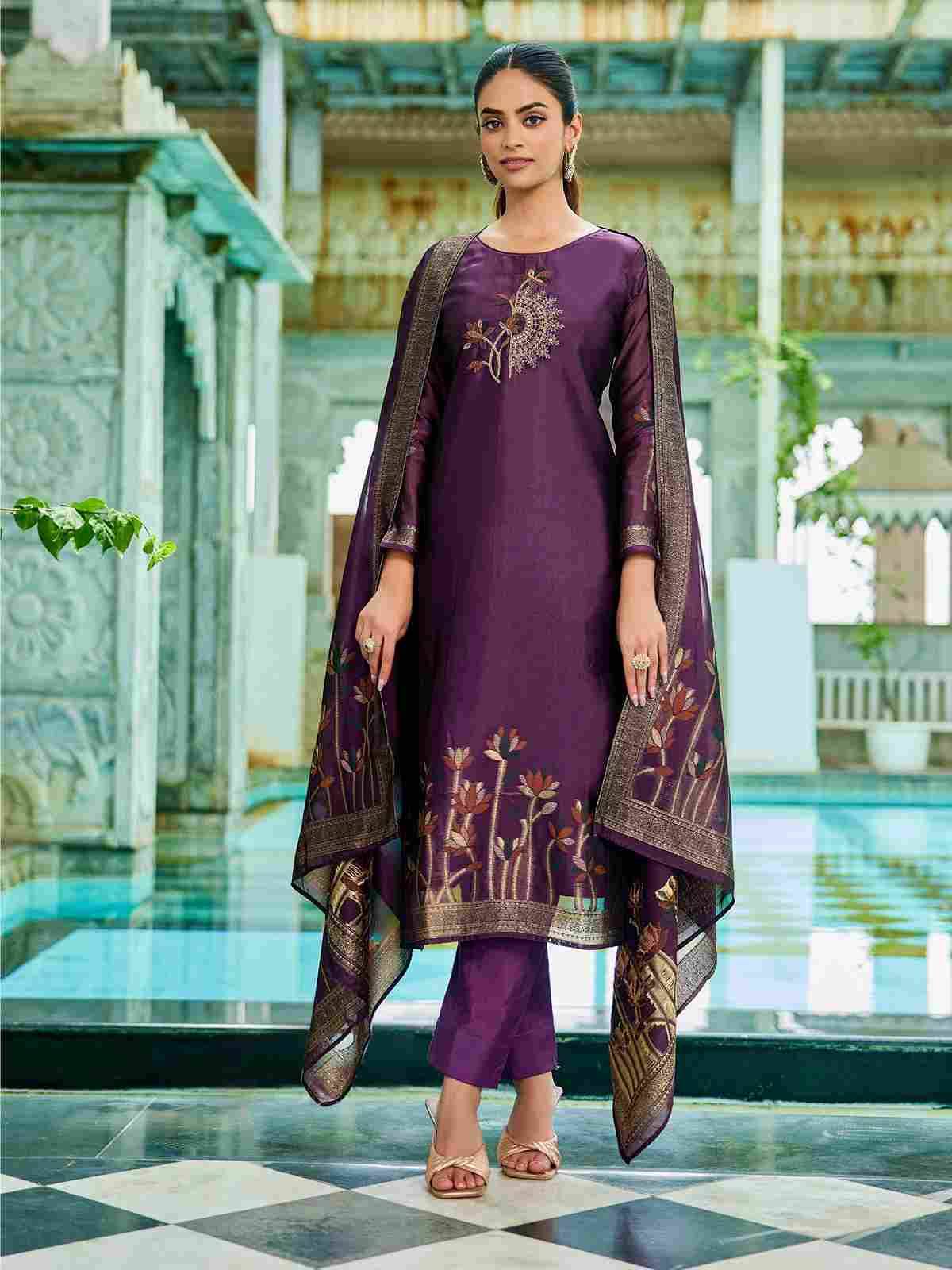 Aurelia By Ibiza 16050 To 16053 Series Beautiful Festive Suits Colorful Stylish Fancy Casual Wear & Ethnic Wear Pure Bangalori Silk Jacquard Dresses At Wholesale Price