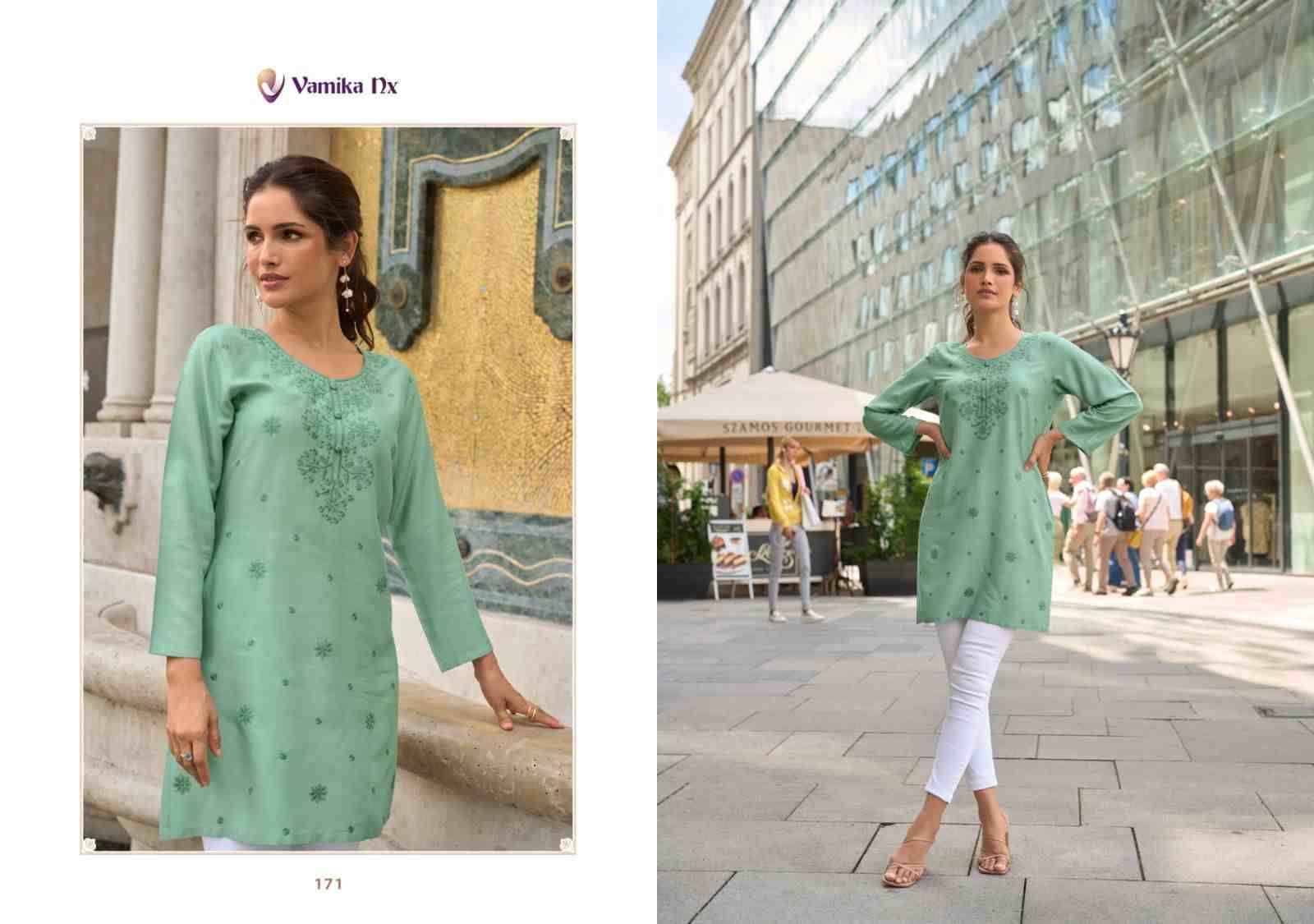 Cherry By Vamika 171 To 176 Series Designer Stylish Fancy Colorful Beautiful Party Wear & Ethnic Wear Collection Viscose Rayon Print Kurtis At Wholesale Price