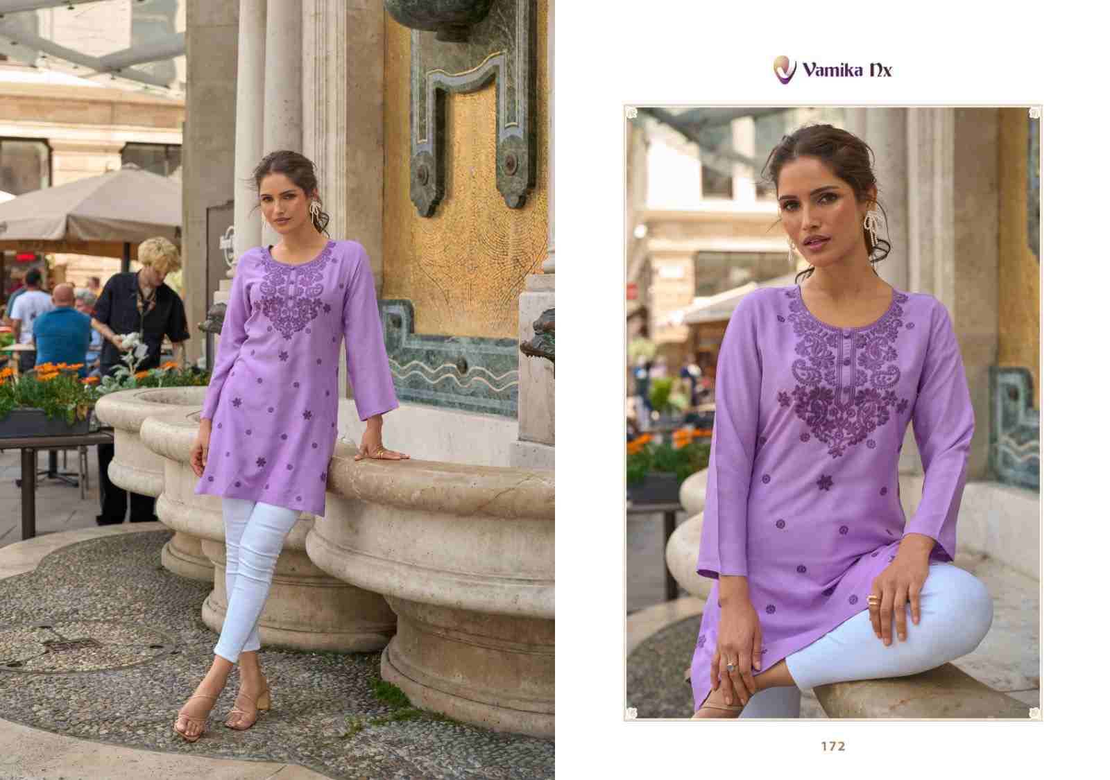 Cherry By Vamika 171 To 176 Series Designer Stylish Fancy Colorful Beautiful Party Wear & Ethnic Wear Collection Viscose Rayon Print Kurtis At Wholesale Price
