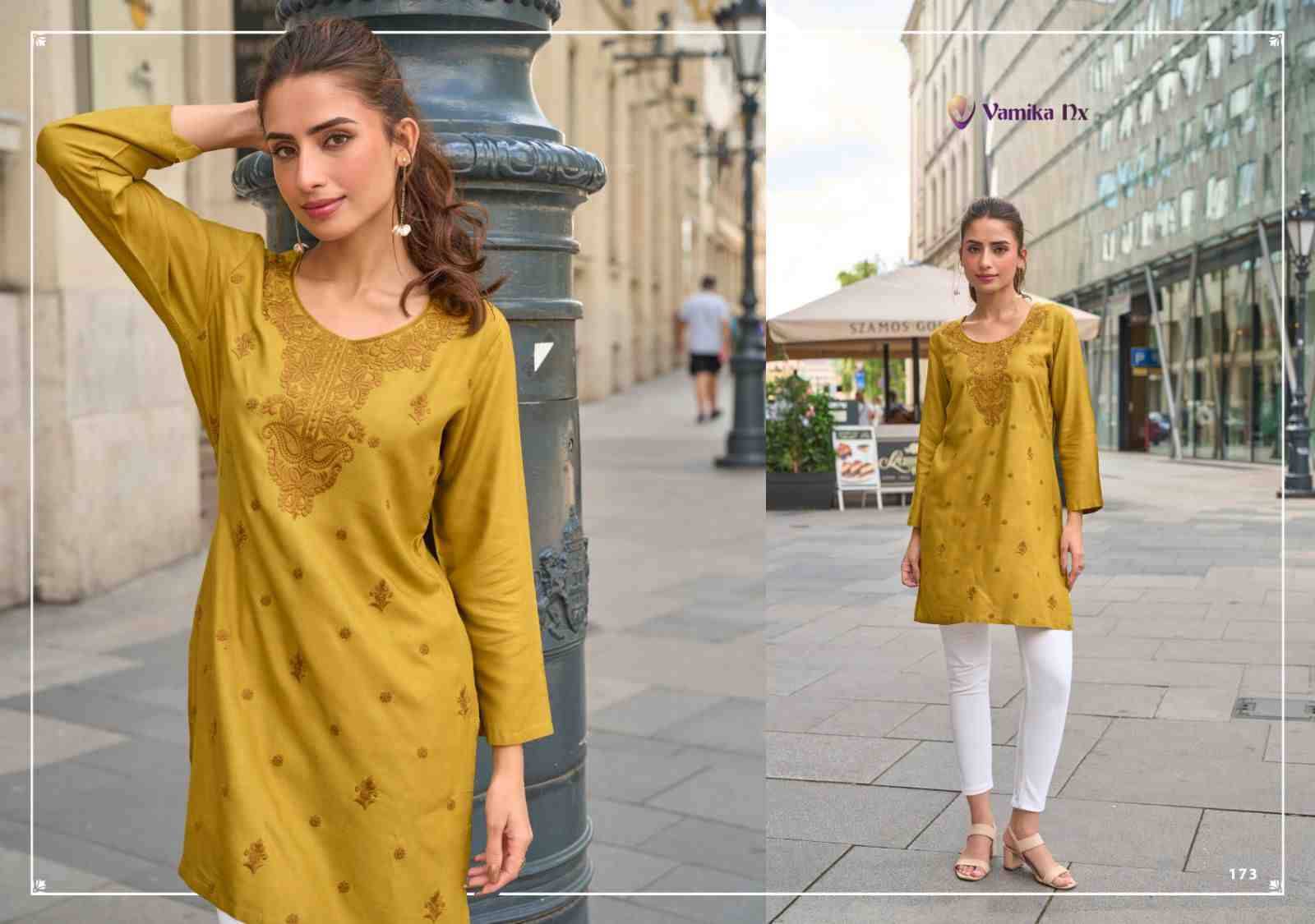 Cherry By Vamika 171 To 176 Series Designer Stylish Fancy Colorful Beautiful Party Wear & Ethnic Wear Collection Viscose Rayon Print Kurtis At Wholesale Price